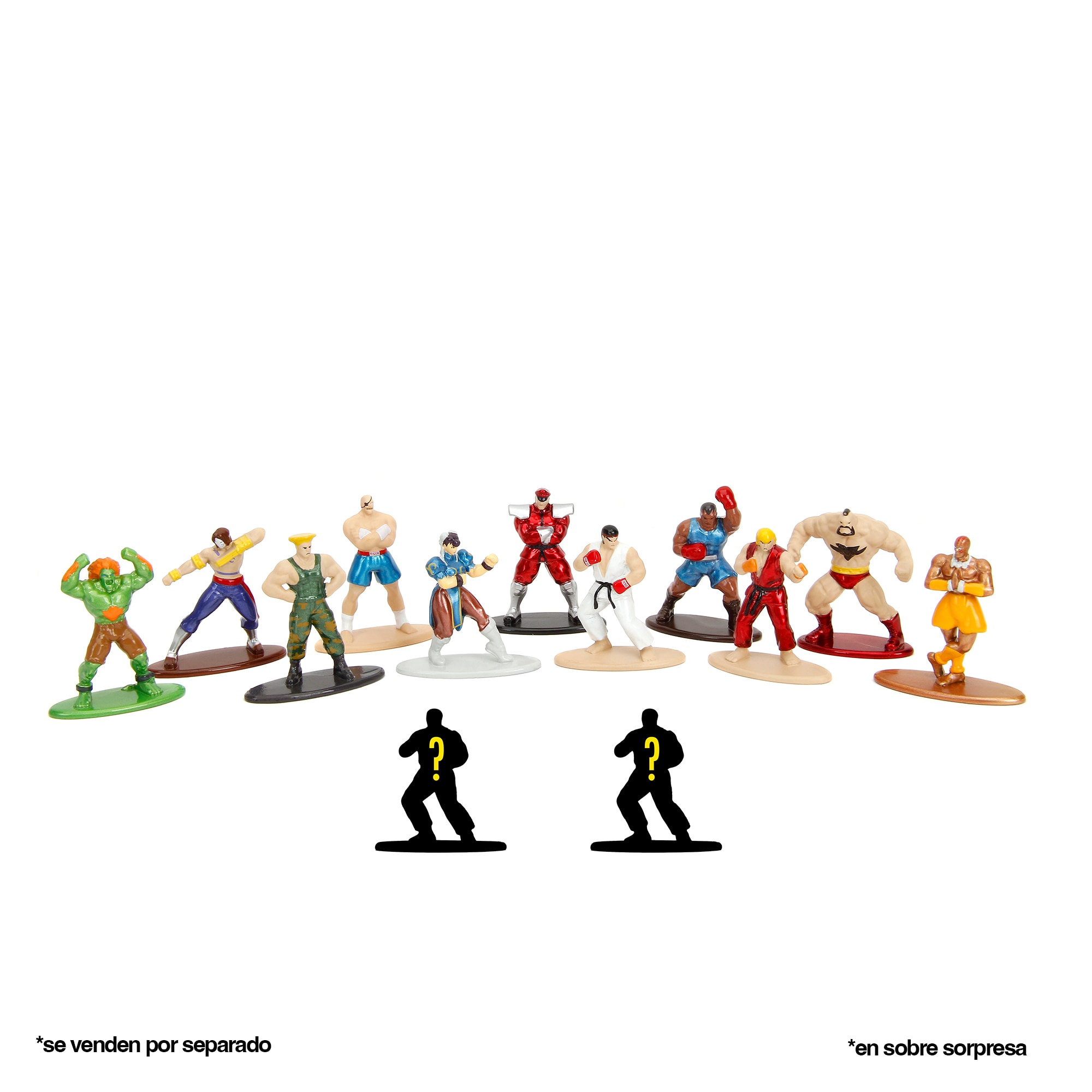 Figura metal 4 cm Street Fighter Jada modelos surtidos 2