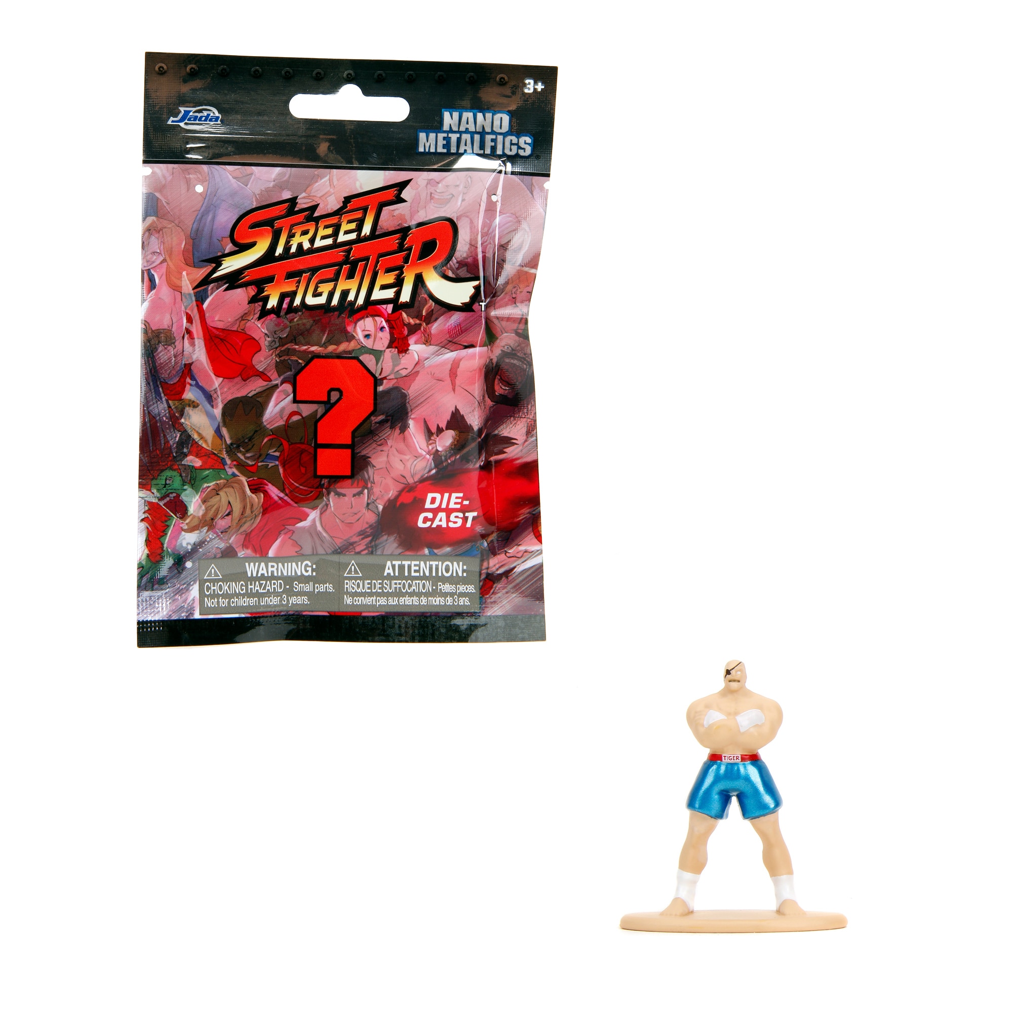 Figura metal 4 cm Street Fighter Jada modelos surtidos 13