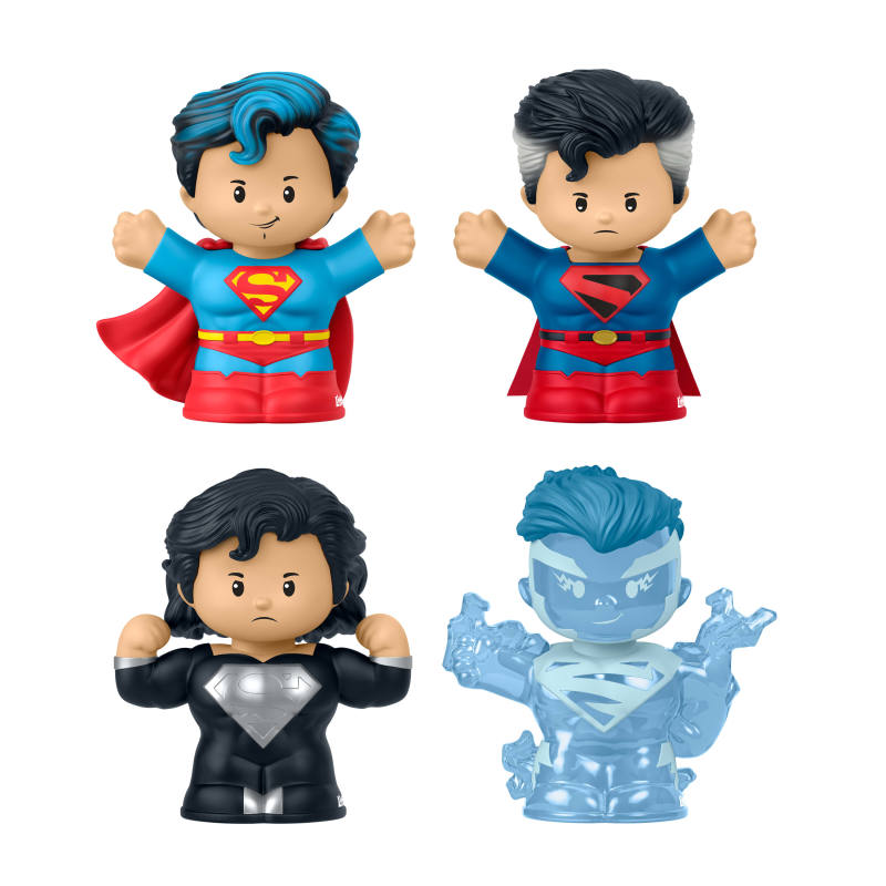 Set figuras Superman a través de los tiempos Little People Collector Fisher-Price 2