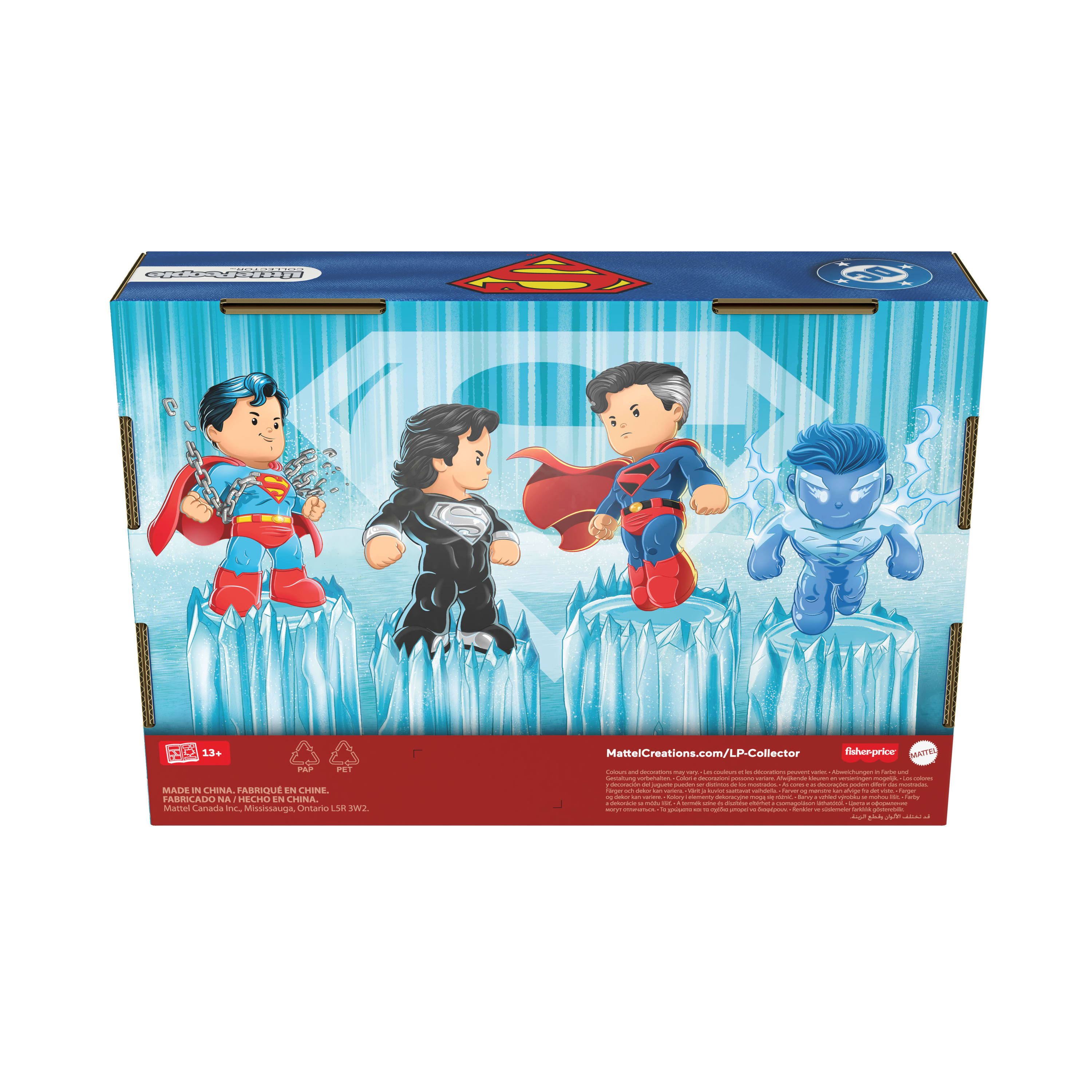 Set figuras Superman a través de los tiempos Little People Collector Fisher-Price 7