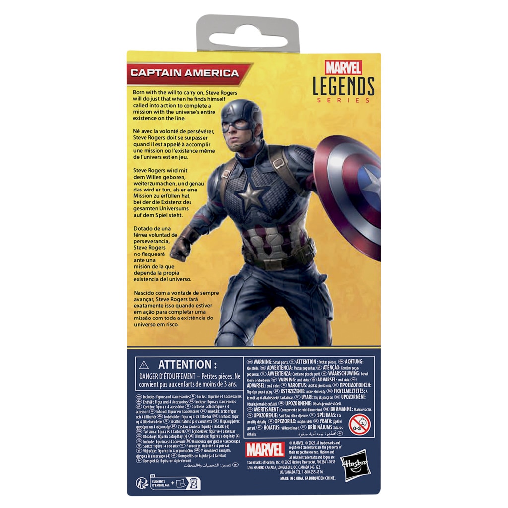Figura de acción del Capitán América Marvel Legends Series Hasbro 12
