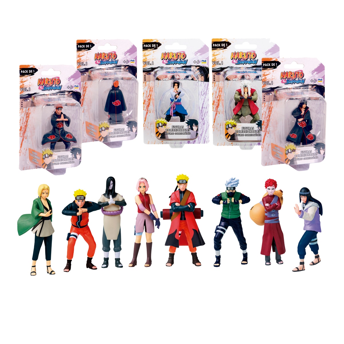 Imagen 0 de Figura Naruto de 7 cms Bizak modelos surtidos