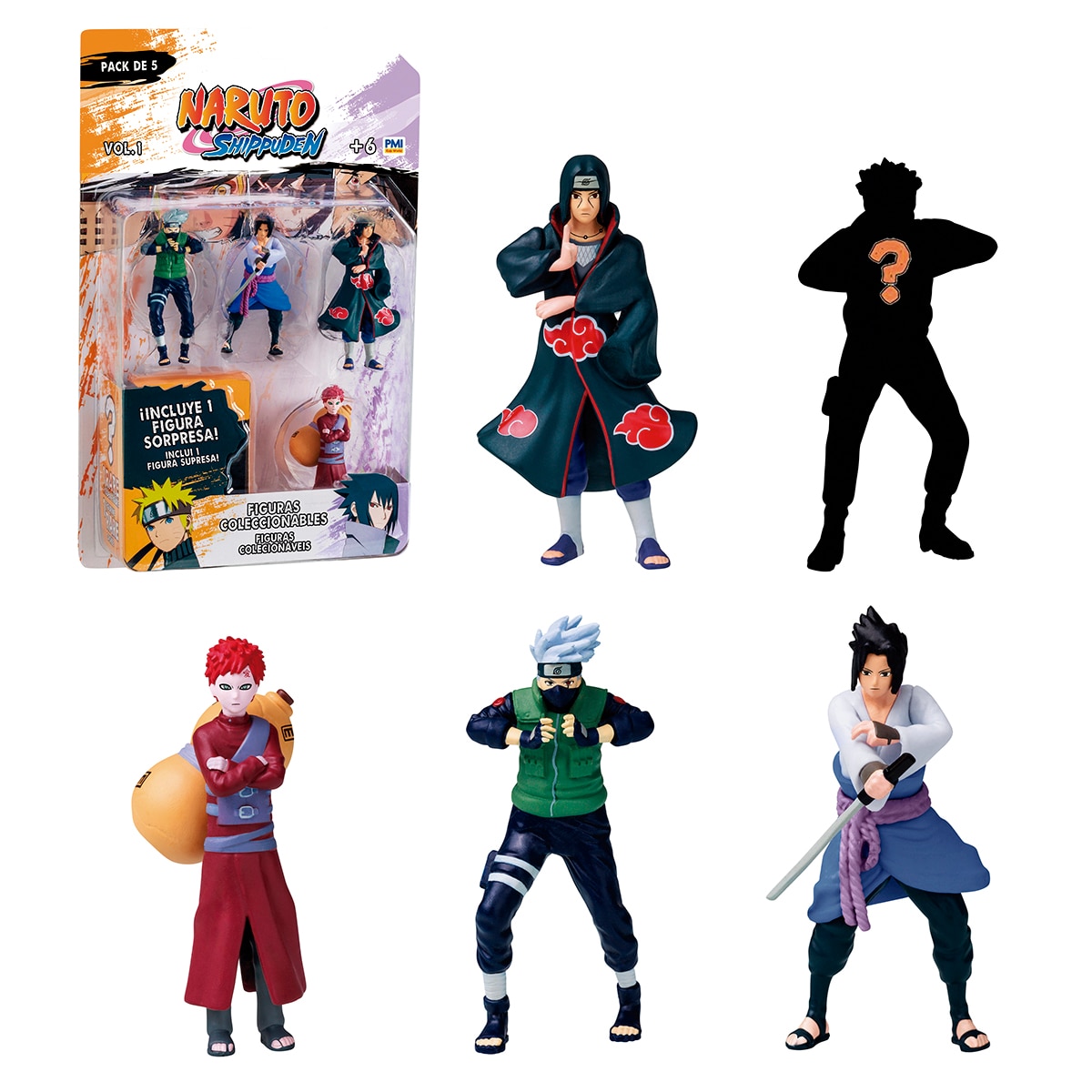 Imagen 0 de Pack de 5 figuras de Naruto