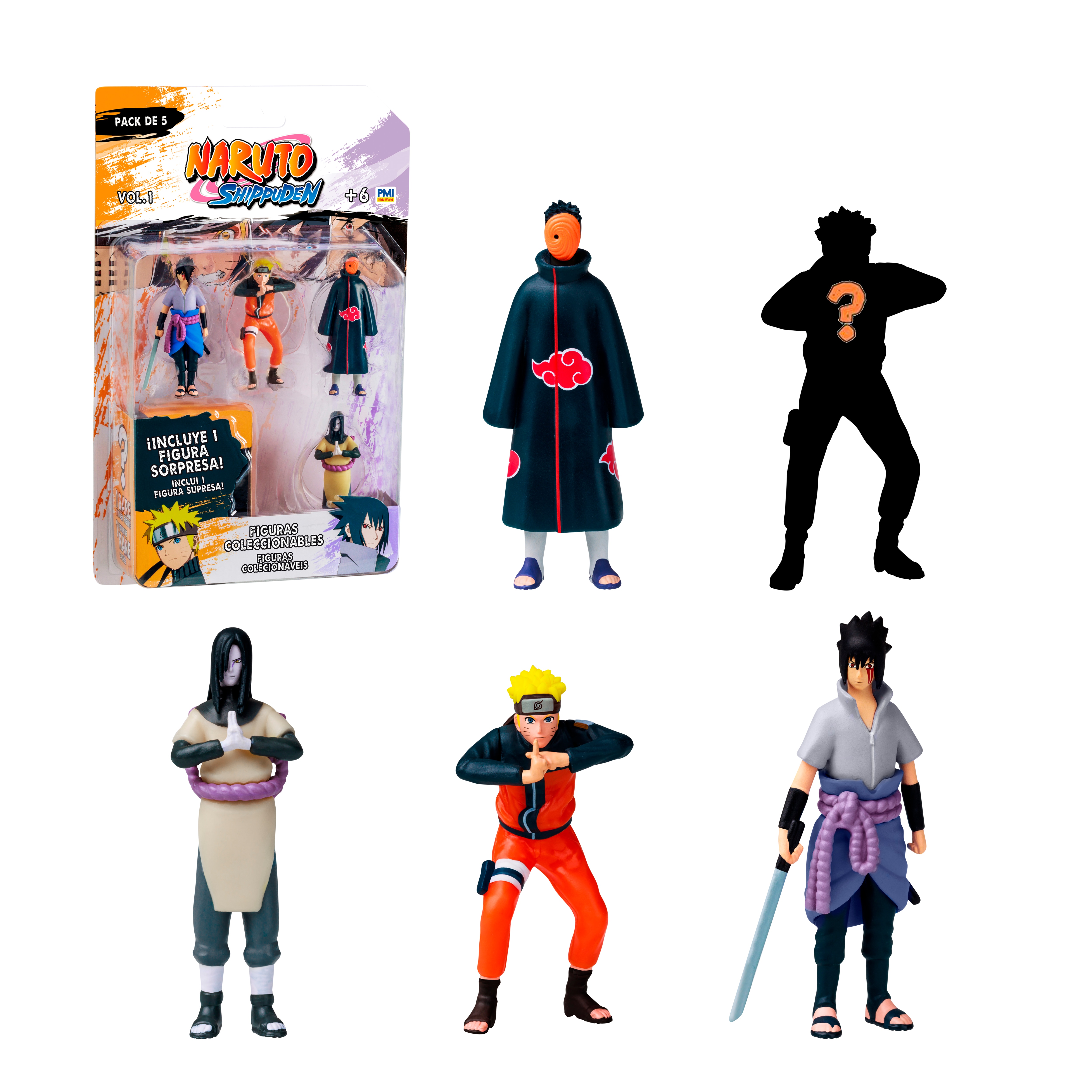 Pack de 5 figuras de Naruto 2
