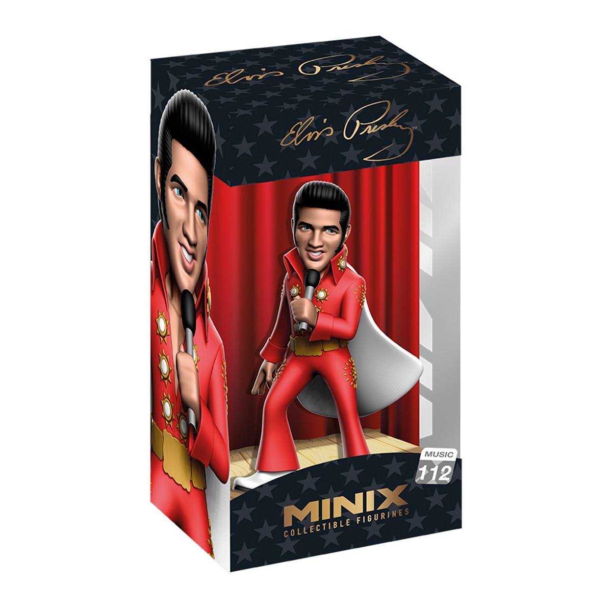 Minix Elvis Traje Rojo 12 cm Bandai 2