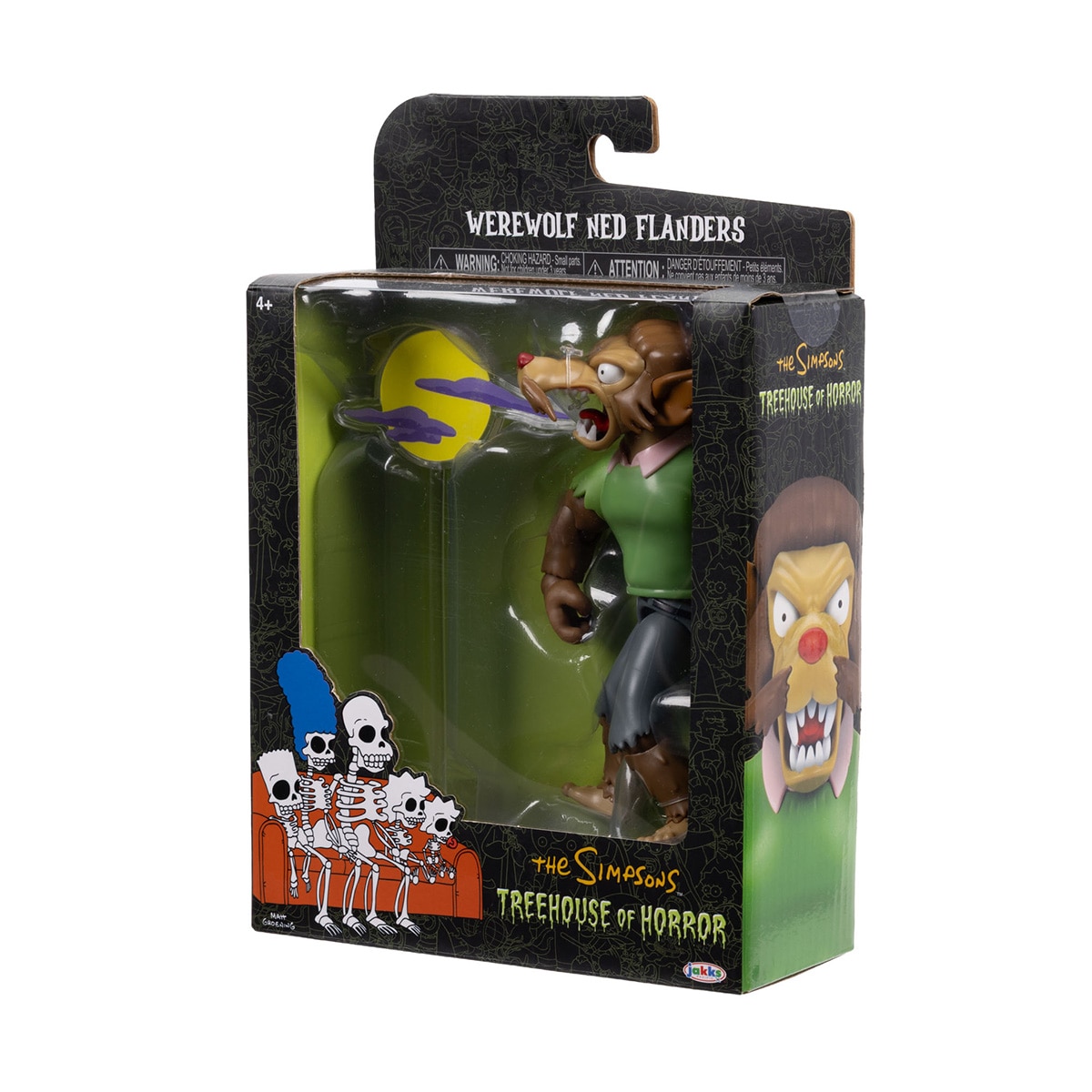 Imagen 3 de Figura Ned Hombre Lobo 13 cm Casa del Terror de Los Simpsons Disney Jakks