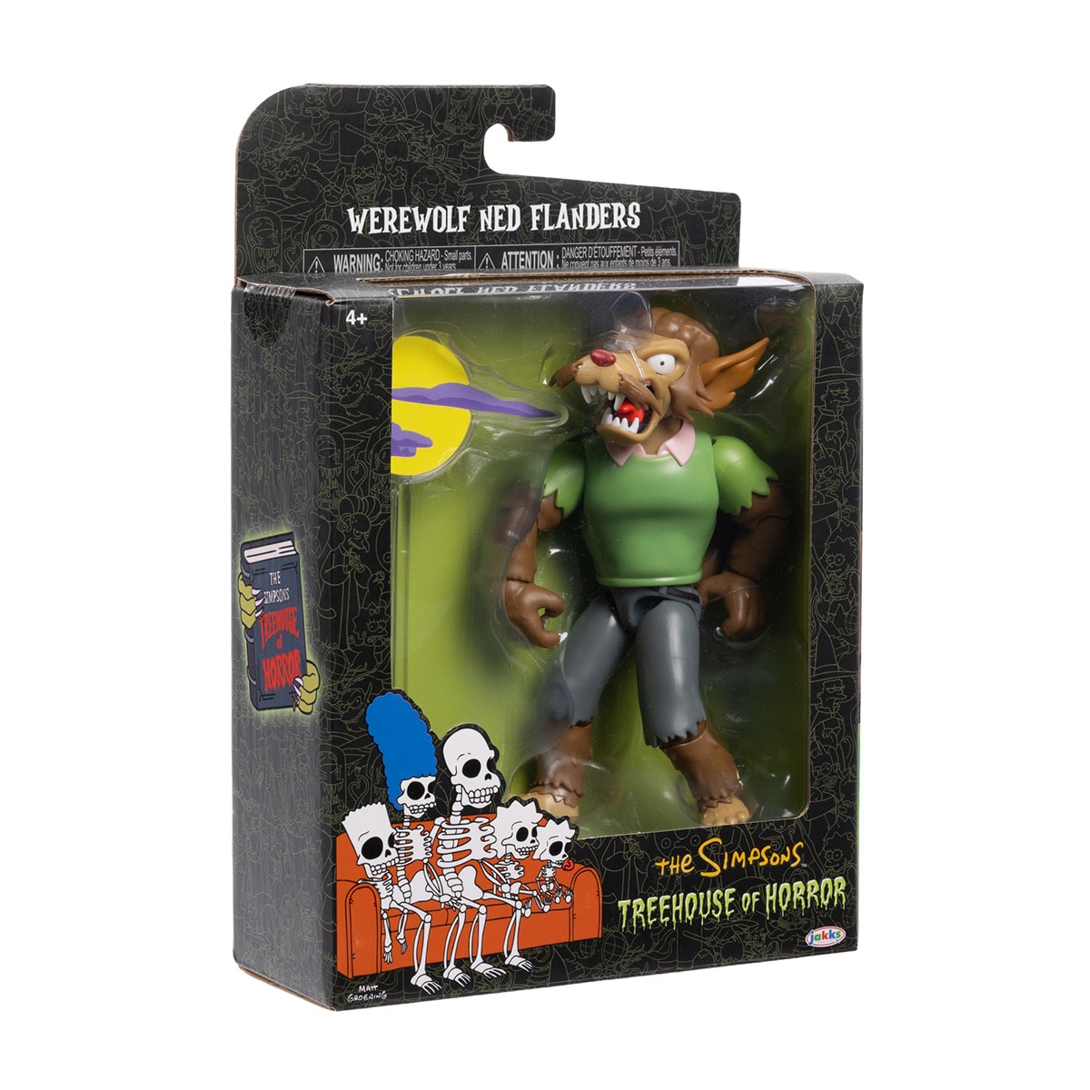 Imagen 4 de Figura Ned Hombre Lobo 13 cm Casa del Terror de Los Simpsons Disney Jakks
