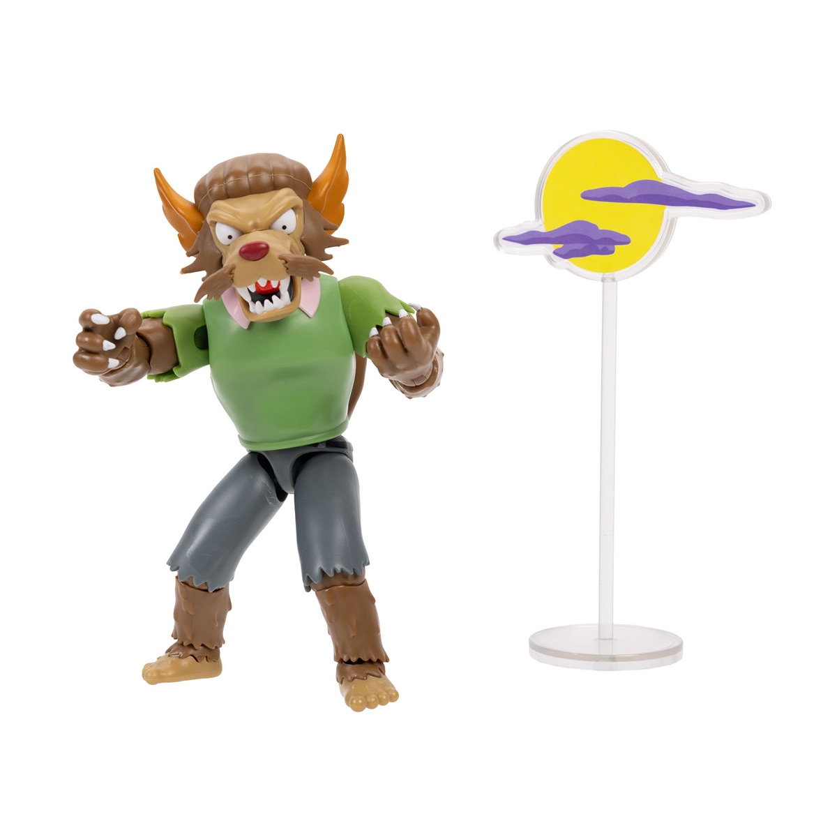 Imagen 5 de Figura Ned Hombre Lobo 13 cm Casa del Terror de Los Simpsons Disney Jakks