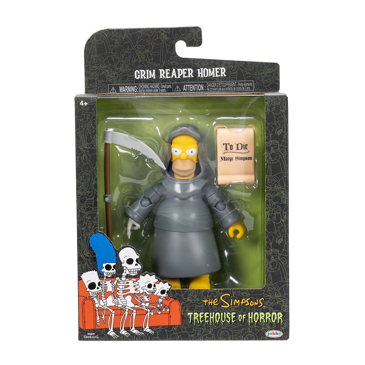 Imagen 2 de Figura Homer Segador 13 cm Casa del Terror de Los Simpsons Disney Jakks