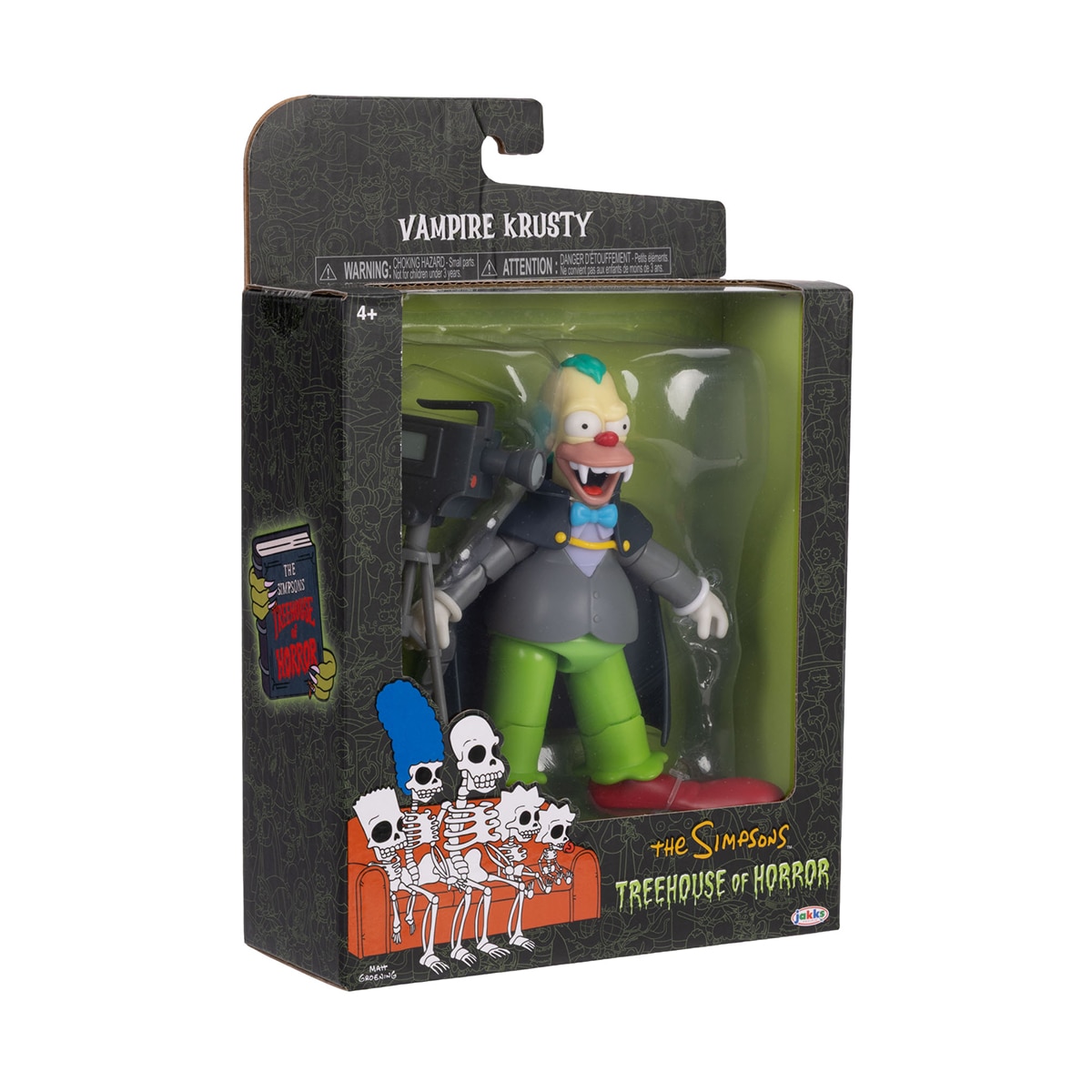Imagen 4 de Figura Krusty Vampiro 13 cm Casa del Terror de Los Simpsons Disney Jakks