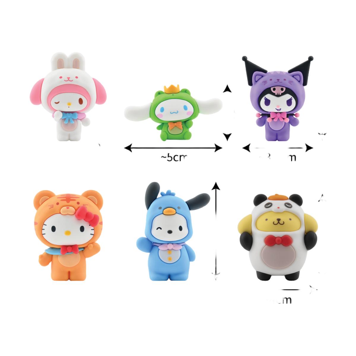 Mini figura Forest Friends Series Sanrio 5 cm, modelos surtidos 13