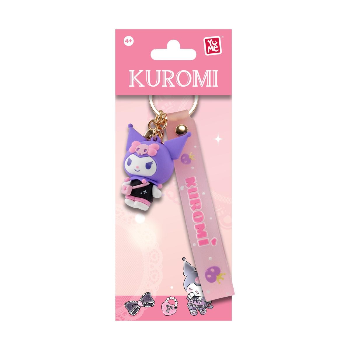 Imagen 9 de Llavero y correa Kuromi Cute Outfit Series, Sanrio, modelos surtidos