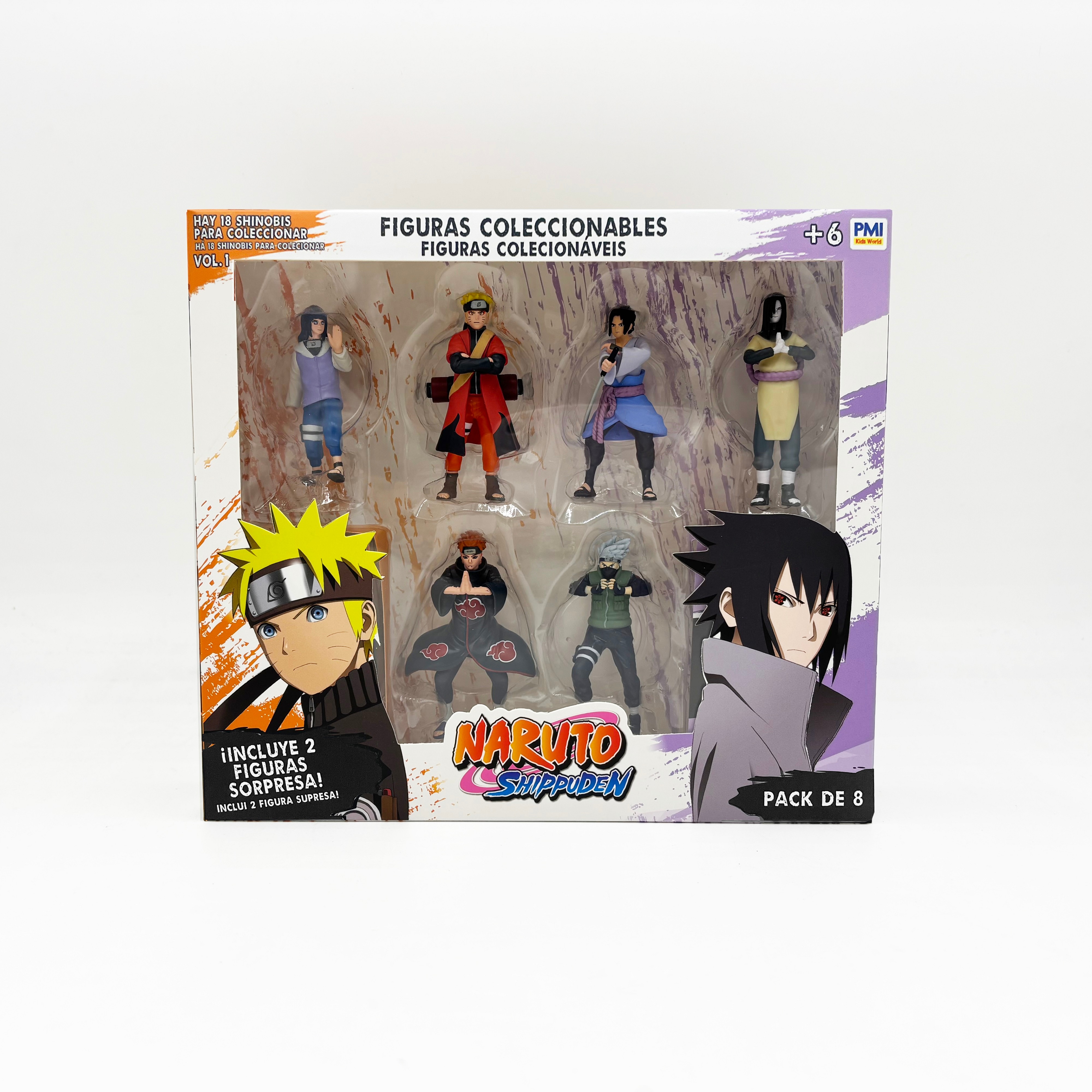 Pack de 8 figuras de 7 cm Naruto 4