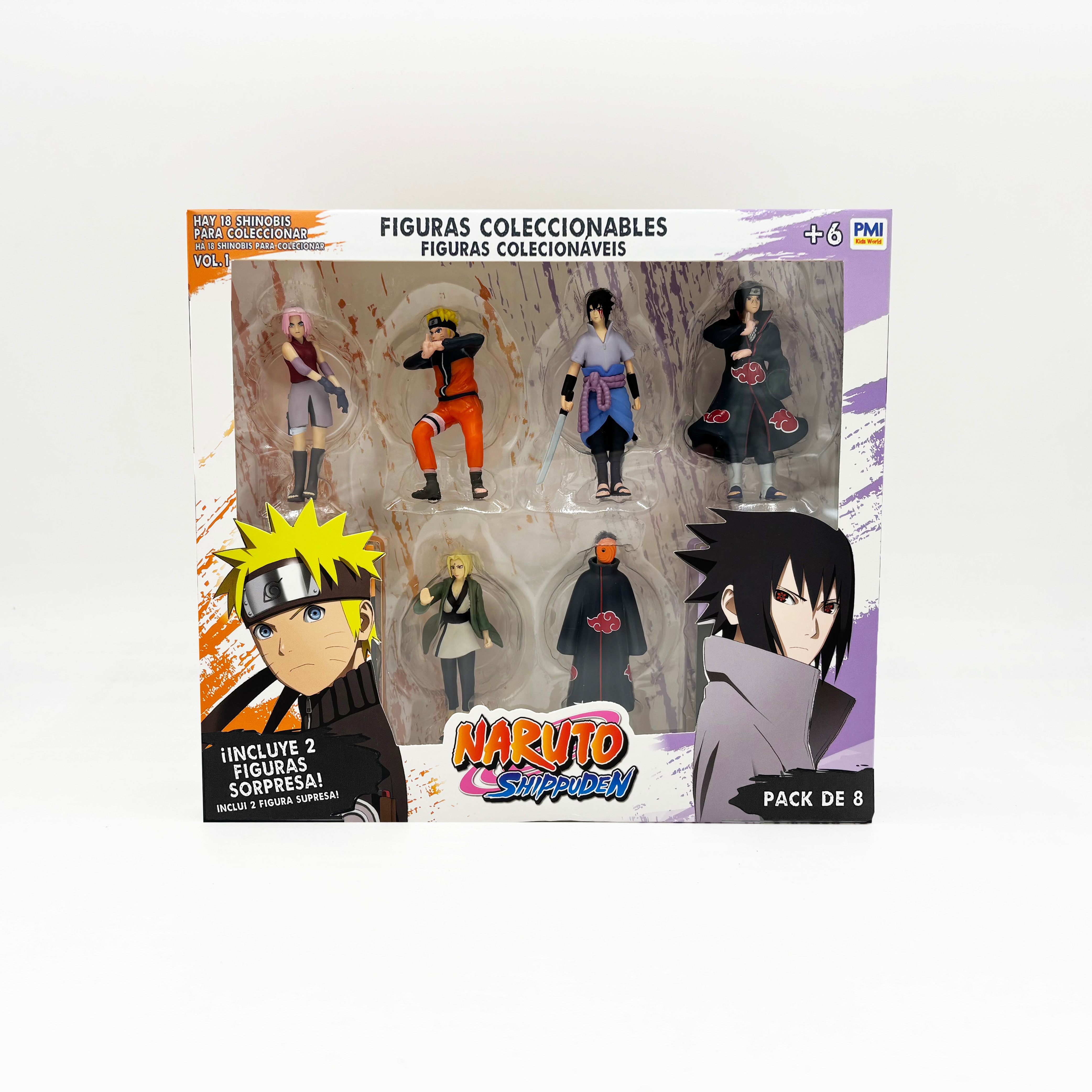 Pack de 8 figuras de 7 cm Naruto 7