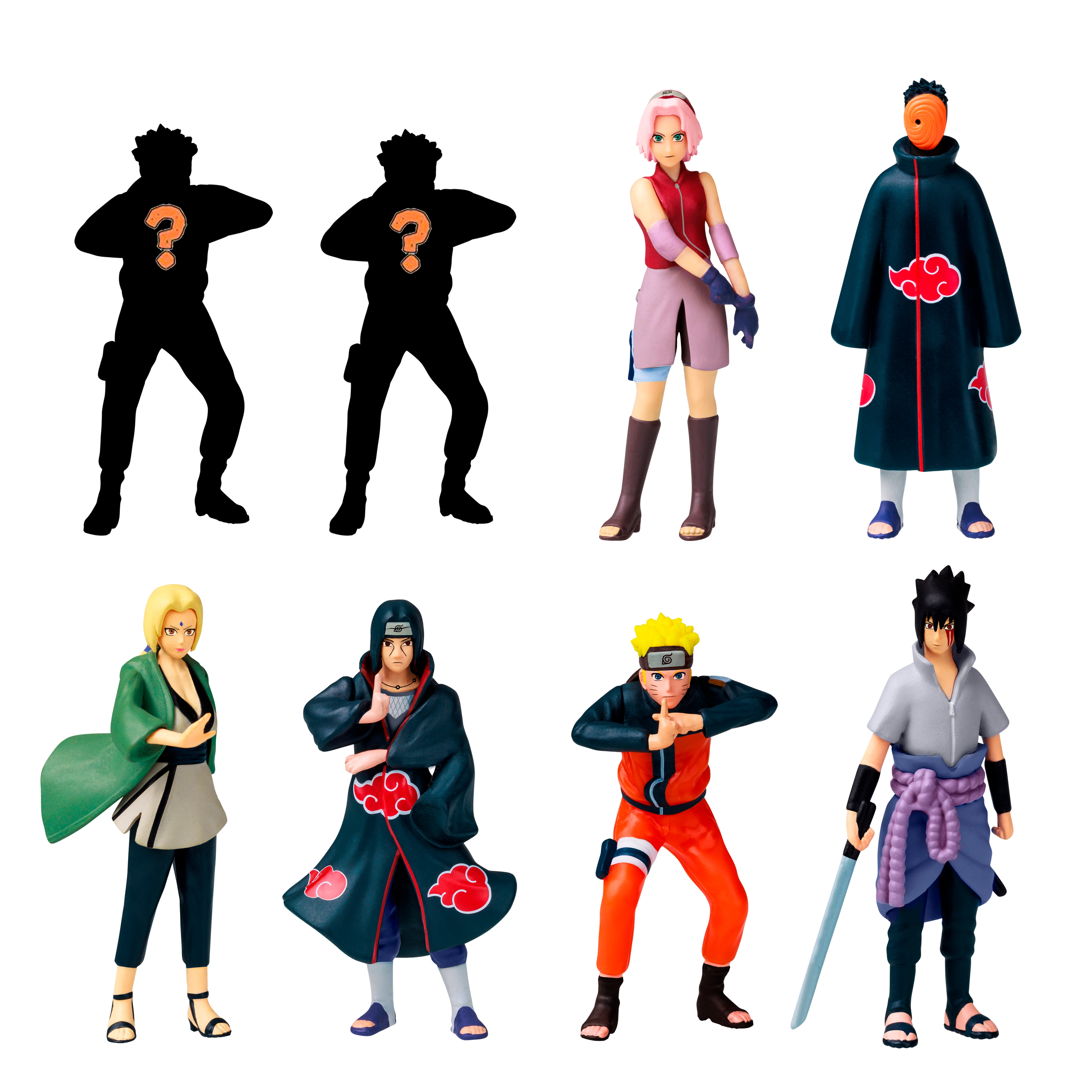 Pack de 8 figuras de 7 cm Naruto 9