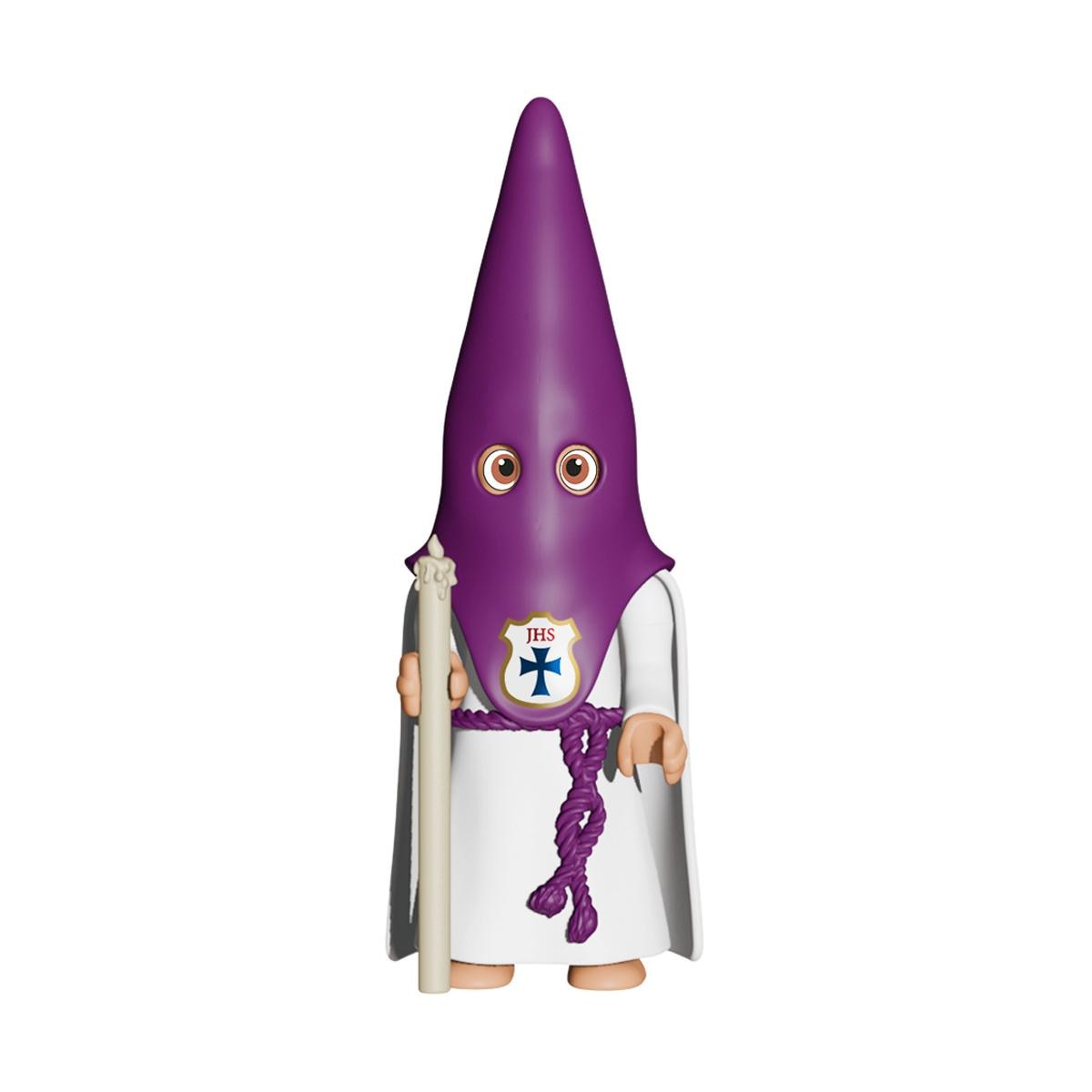 Figura Nazareno con Cirio Hermandad de capa morada Artabán