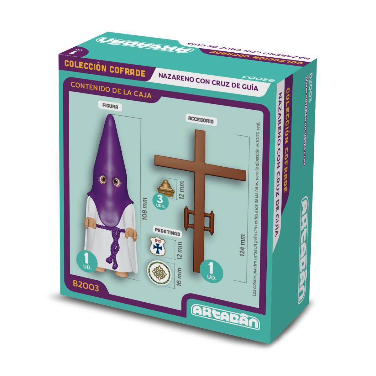 Figura Nazareno con Cruz de Guía Hermandad de capa morada Artabán 2