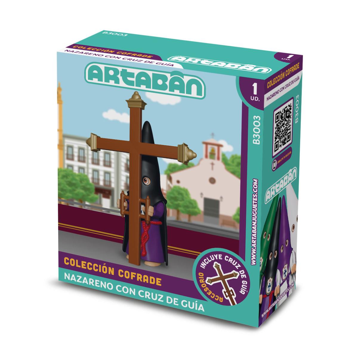 Imagen 0 de Figura Nazareno con Cruz de Guía Hermandad de capa negra Artabán