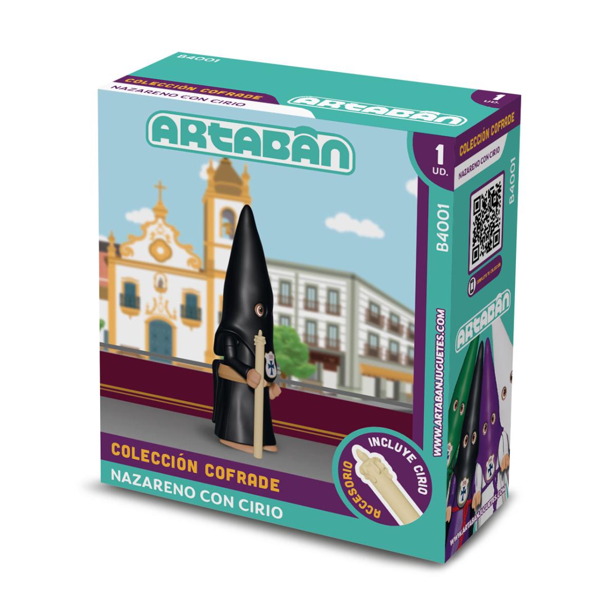 Imagen 0 de Figura Nazareno con Cirio Hermandad de cola negra Artabán