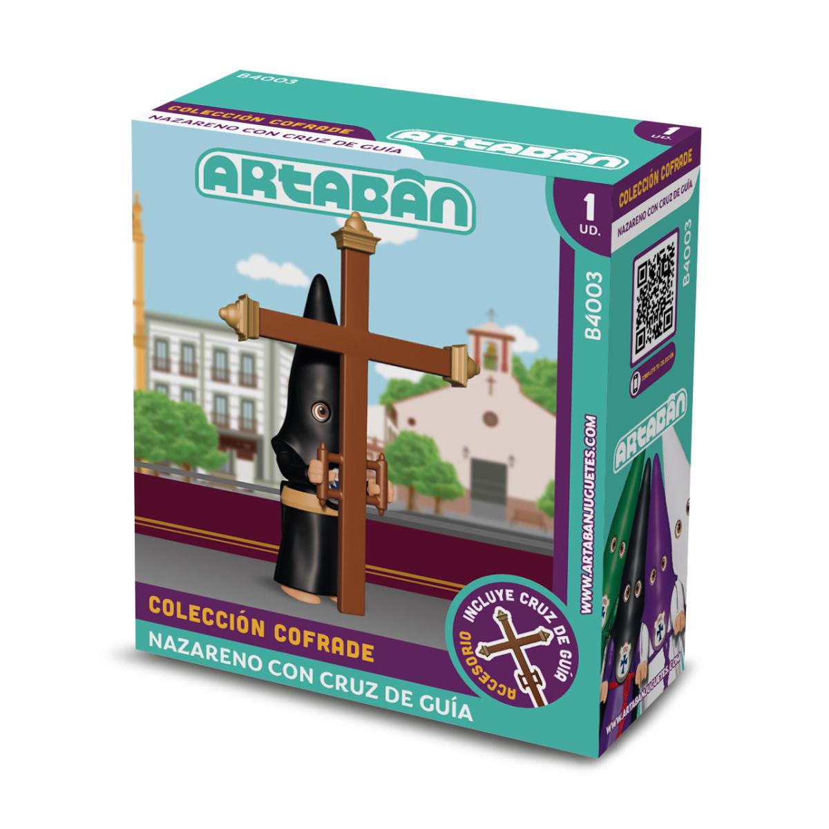 ARTABÁN - Figura Nazareno con Cruz de Guía Hermandad de cola negra Artabán