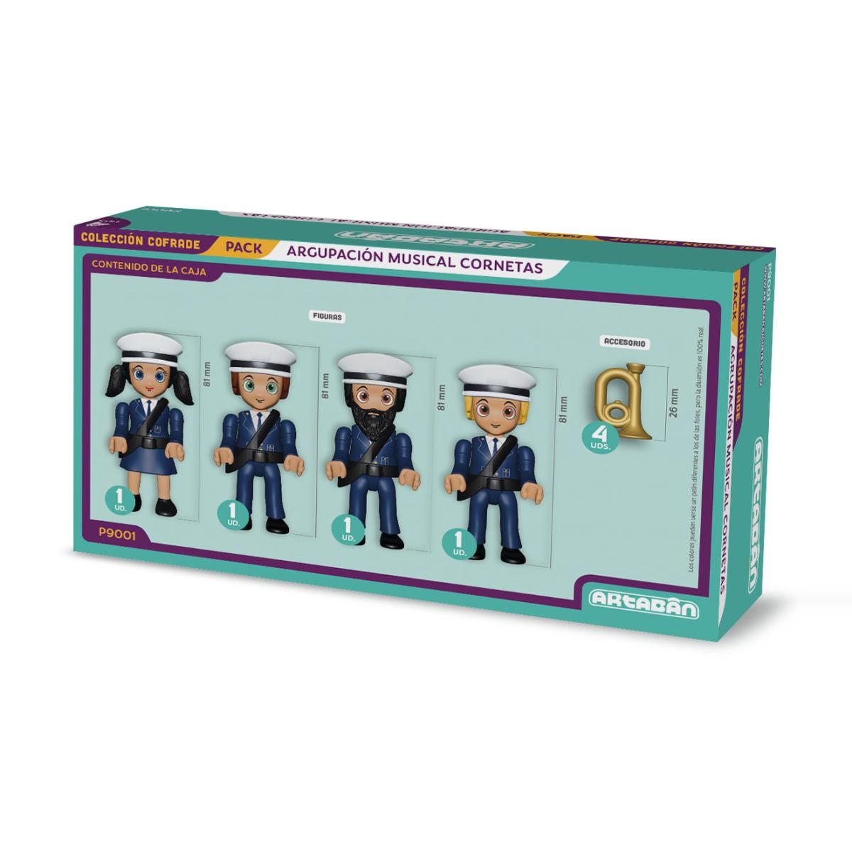 Pack 4 figuras Músicos Agrupación Musical Cornetas Artabán 2