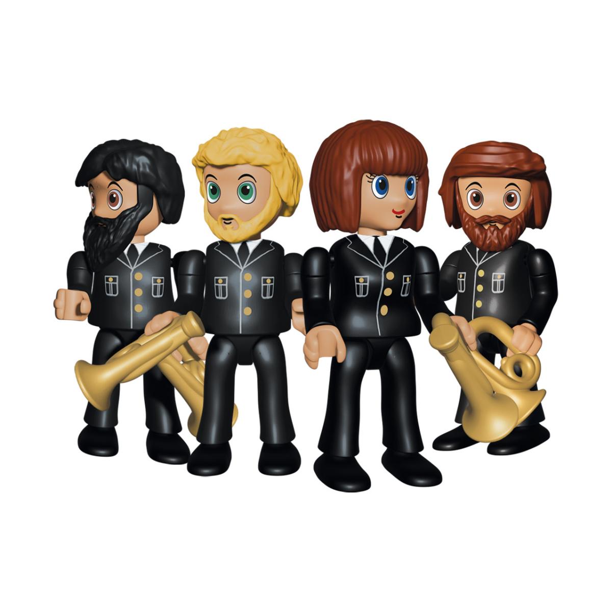 Pack 4 figuras Músicos Banda Música Cornetas Artabán 3