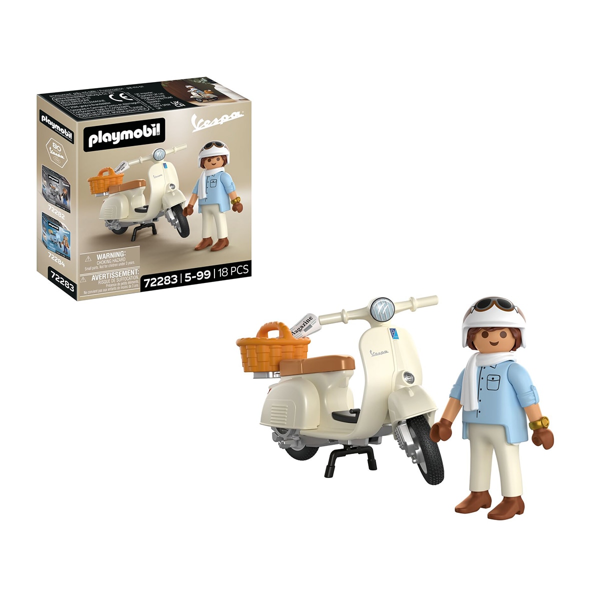 Vespa 80º Aniversario Estilo Clásico Cars Playmobil 2