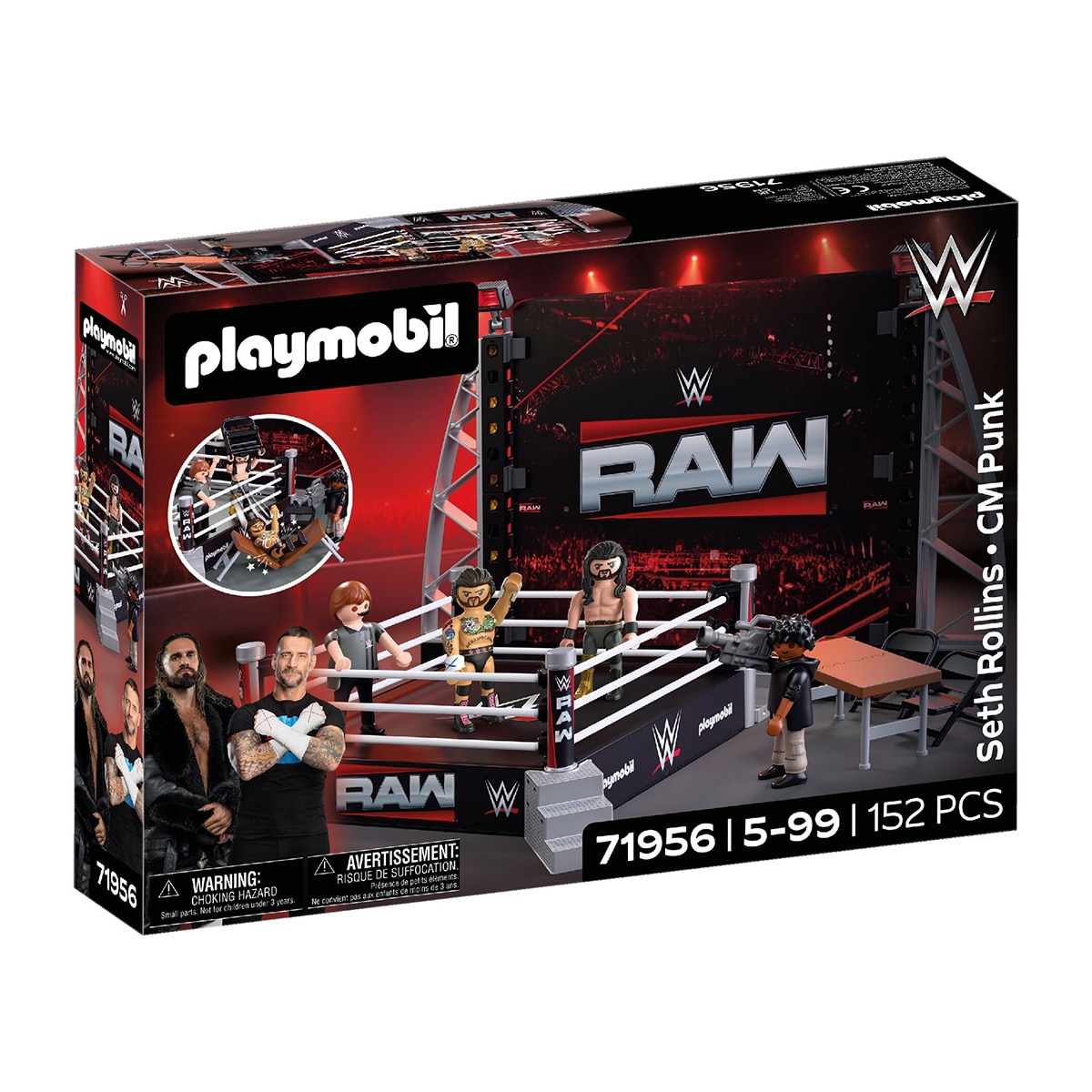 Set de coleccionista ring Raw WWE Playmobil 1