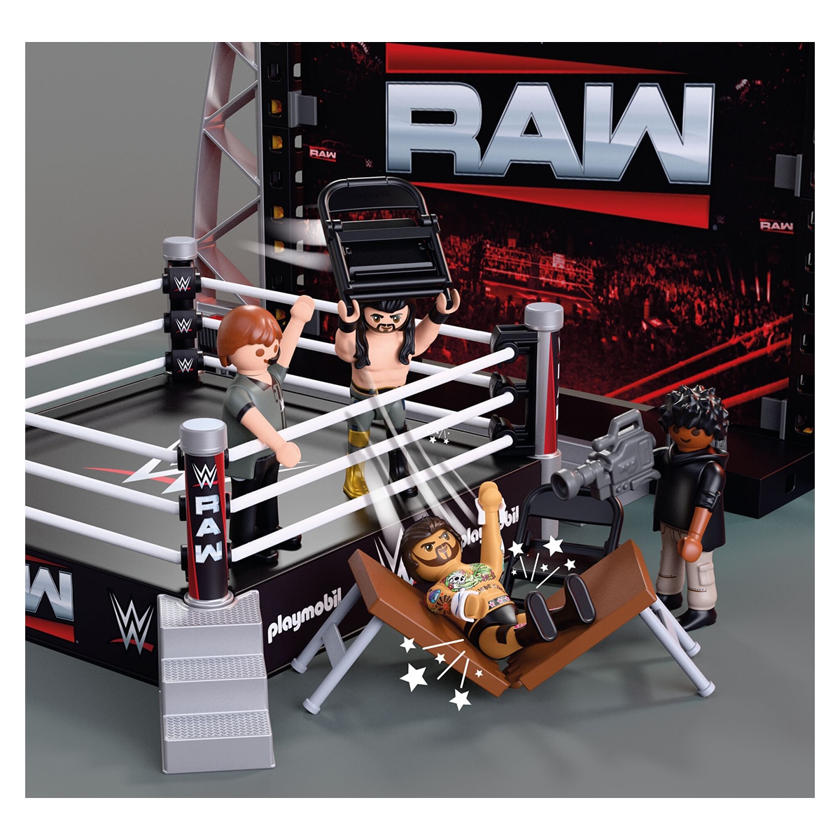 Set de coleccionista ring Raw WWE Playmobil 3