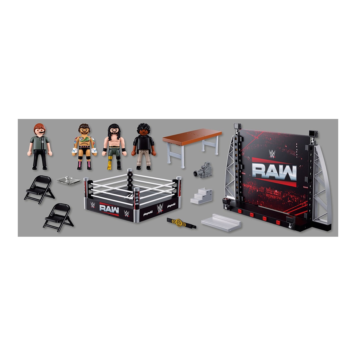 Set de coleccionista ring Raw WWE Playmobil 8