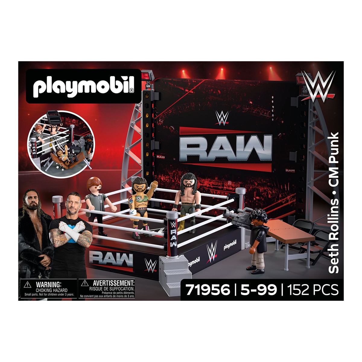 Set de coleccionista ring Raw WWE Playmobil 11