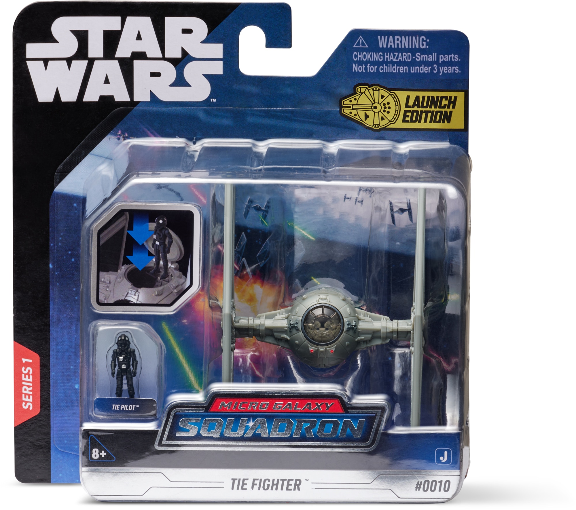 Nave 8 cm Tie Fighter Gris y Figura Star Wars 2