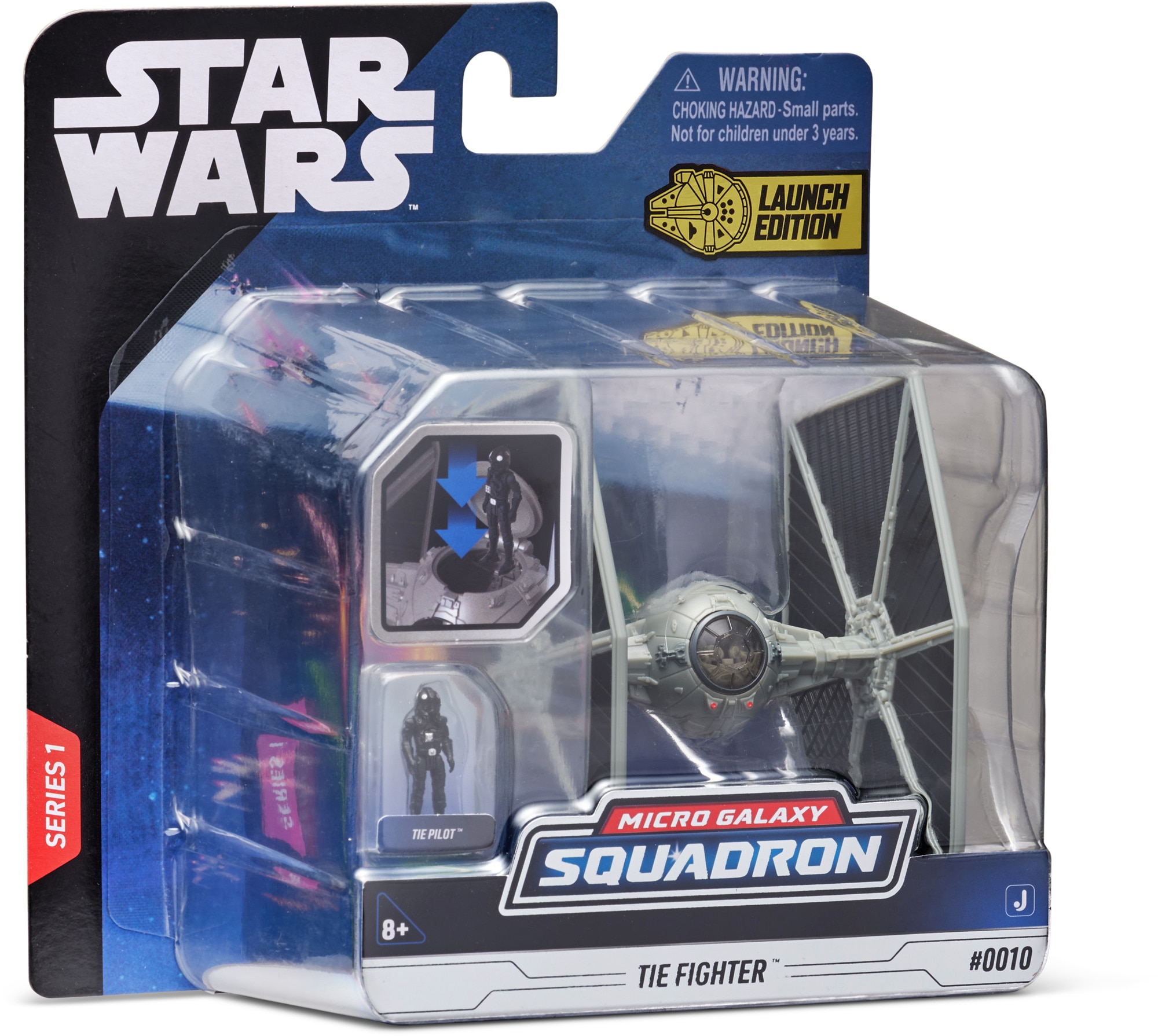 Nave 8 cm Tie Fighter Gris y Figura Star Wars 3