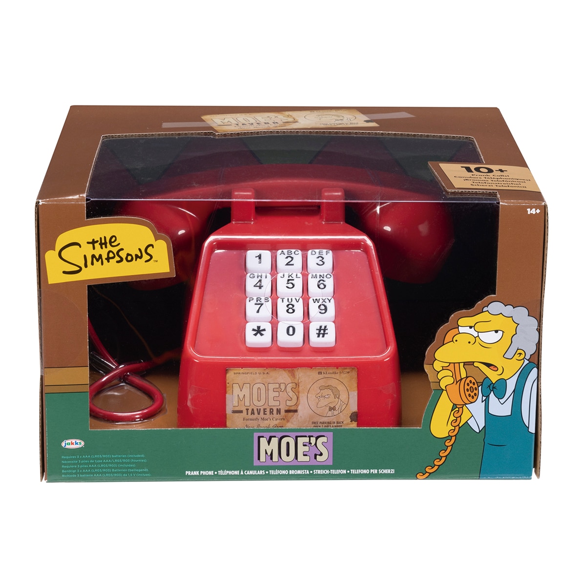 Jakks Pacific – Teléfono Interactivo de Bromas Telefónicas Moe Los Simpson Jakks Pacific.