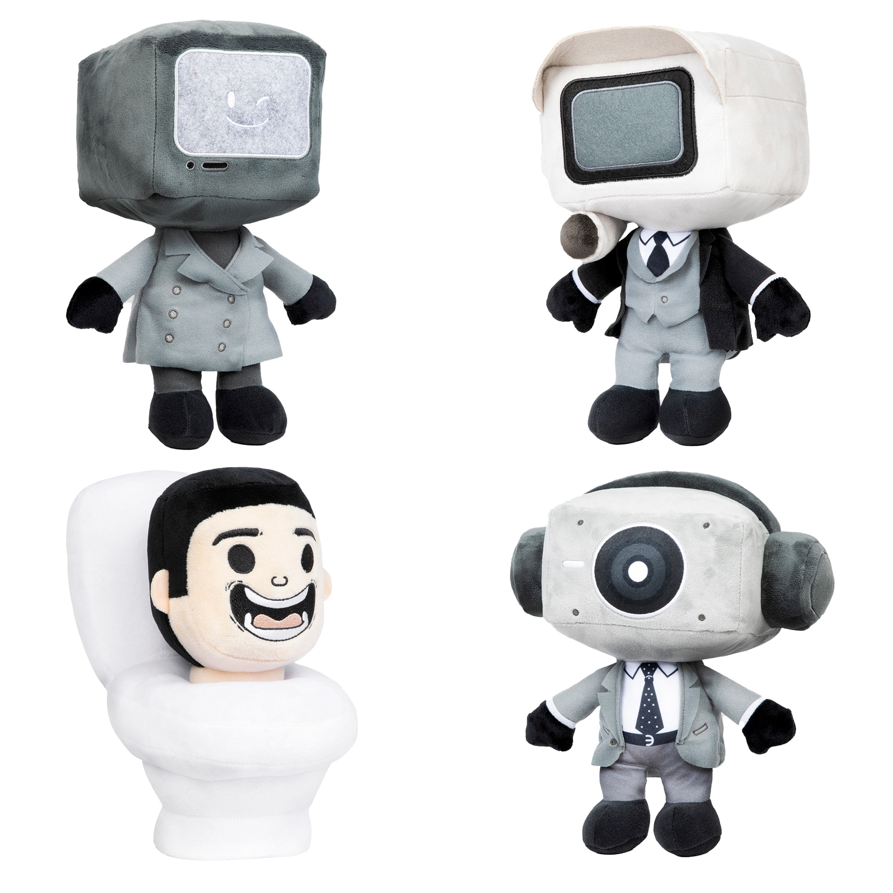 Peluche 30 cm misterioso Skibidi Toilet Bonker 3