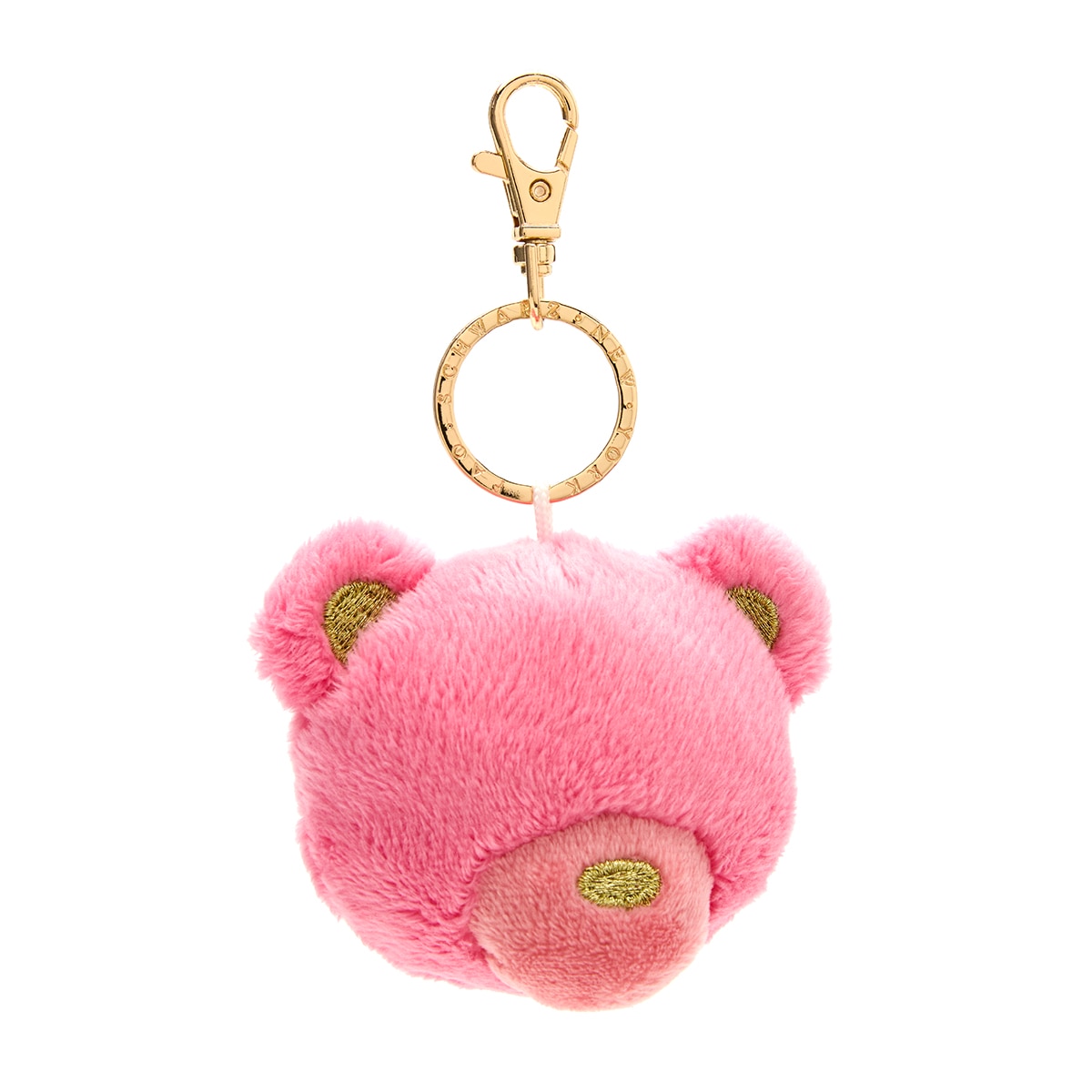 FAO Schwarz - Llavero De Peluche Oso Rosa FAO Schwarz