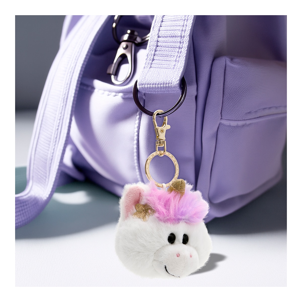 Llavero De Peluche Unicornio FAO Schwarz 6