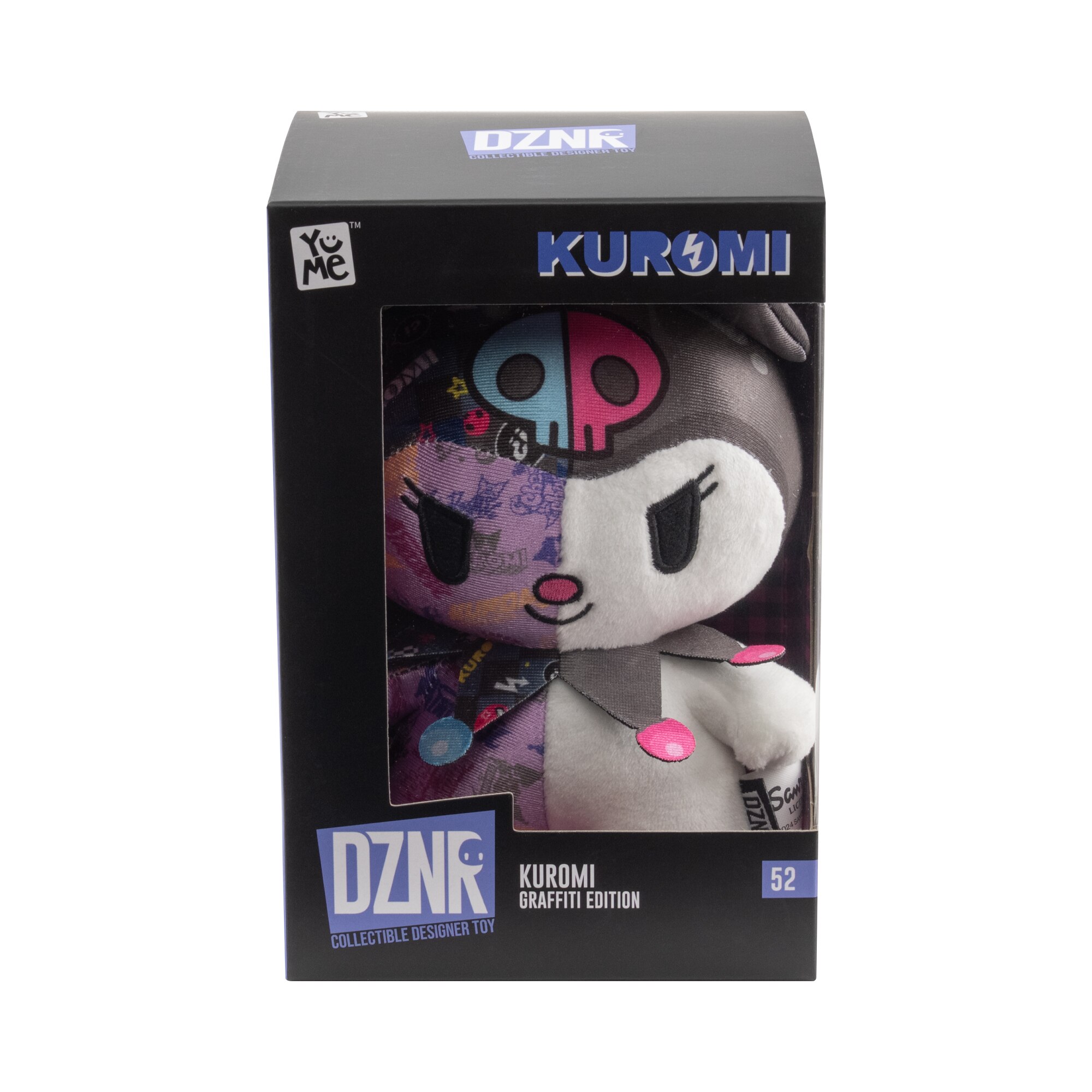 Peluche DZNR Hello Kitty and Friends Graffiti Edición Kuromi YuMe 6