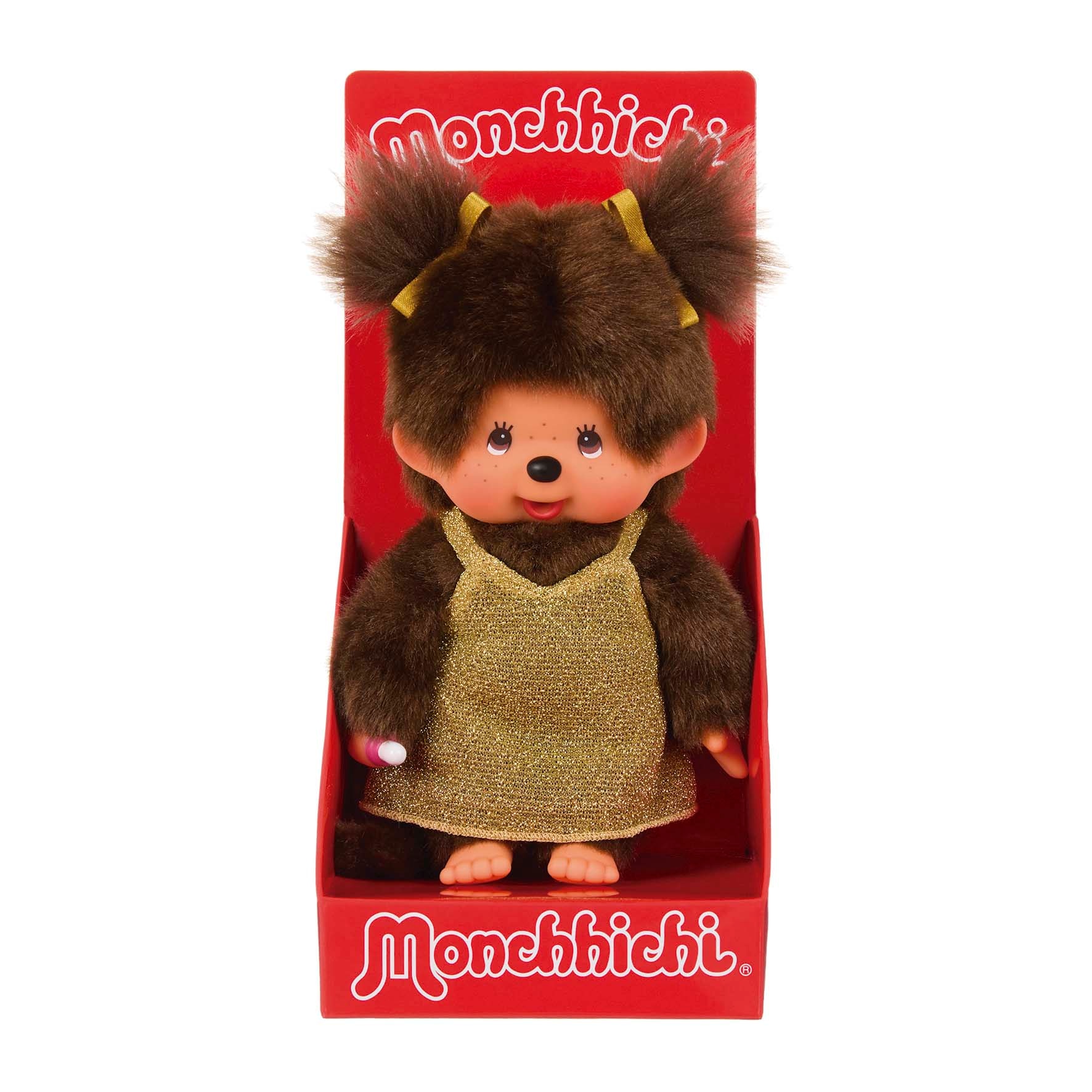Peluche 20 cm Glitter Dress Gold Monchhichi 2