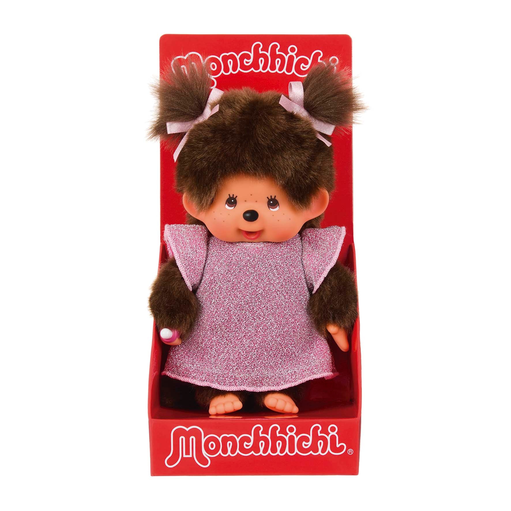 Peluche 20 cm Glitter Dress Pink Monchhichi 2