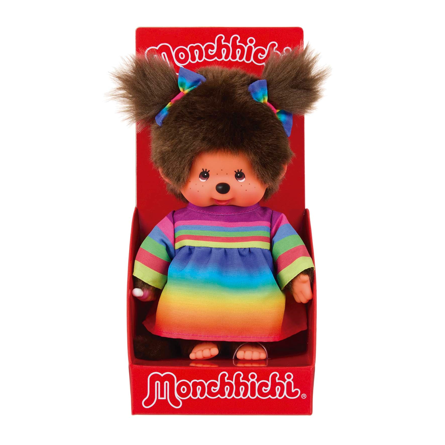 Peluche 20 cm Rainbow Girl Monchhichi 2