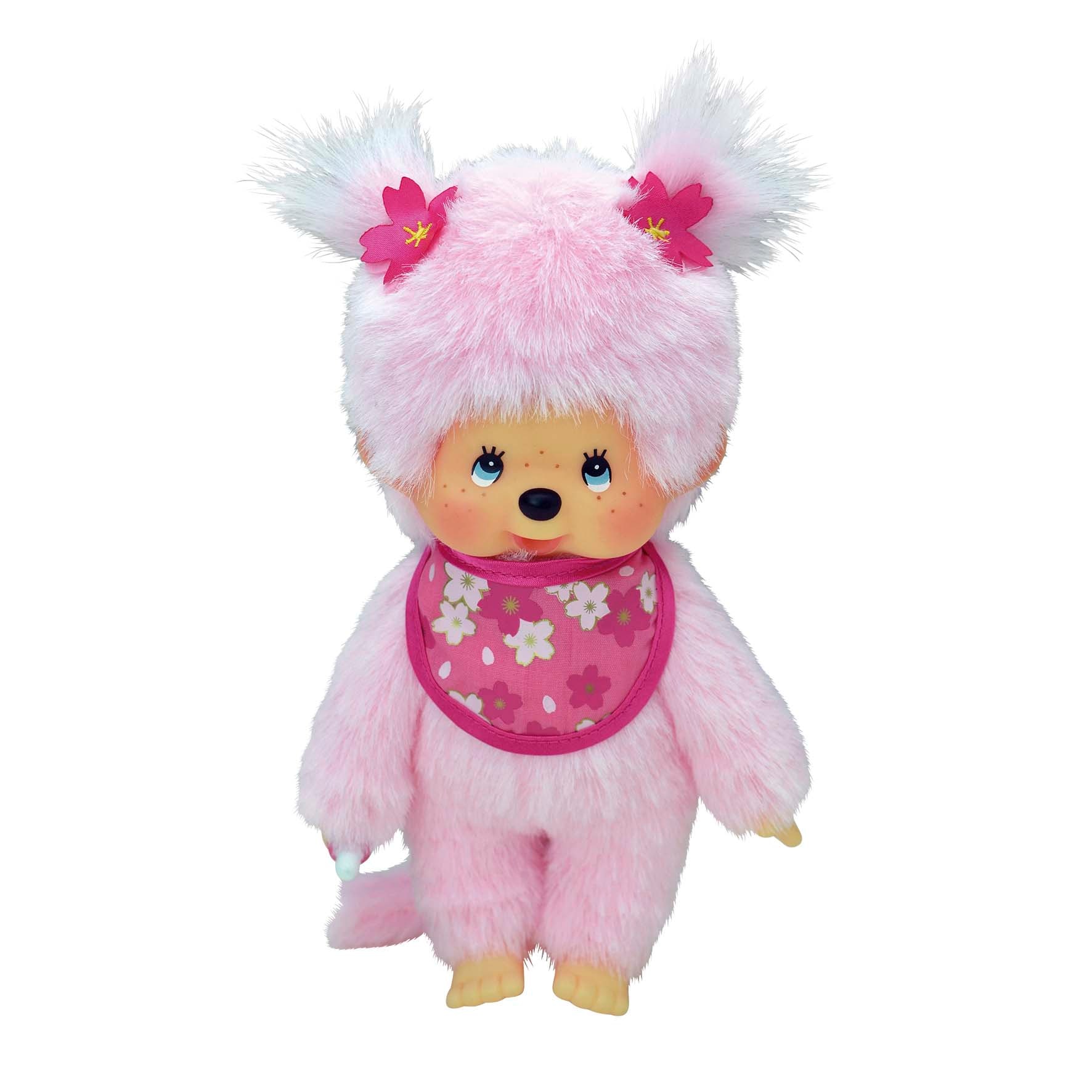 Monchhichi – Peluche 20 cm Cherry Blossum Girl Pink Monchhichi.