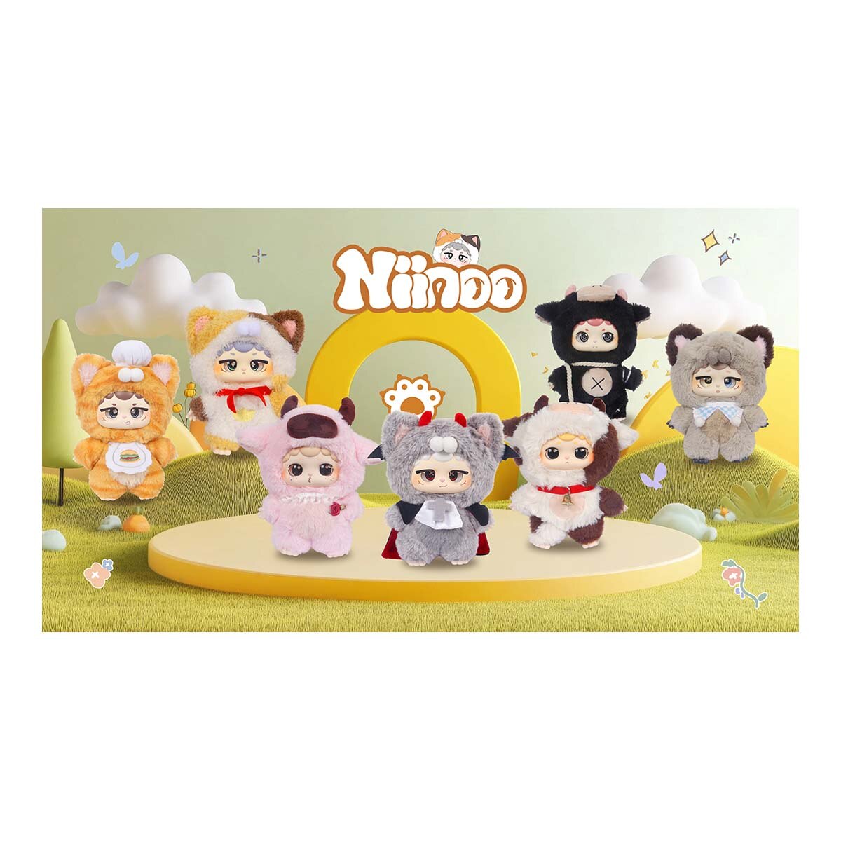 Caja sorpresa Juguete Niinoo’s Meow Moo explorador The 7th Player modelos surtidos 3