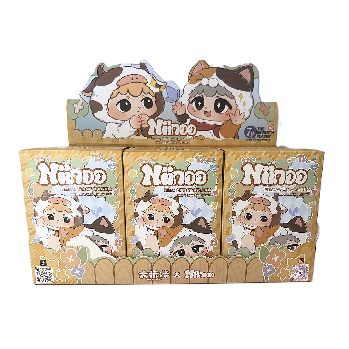 Caja sorpresa Juguete Niinoo’s Meow Moo explorador The 7th Player modelos surtidos 14
