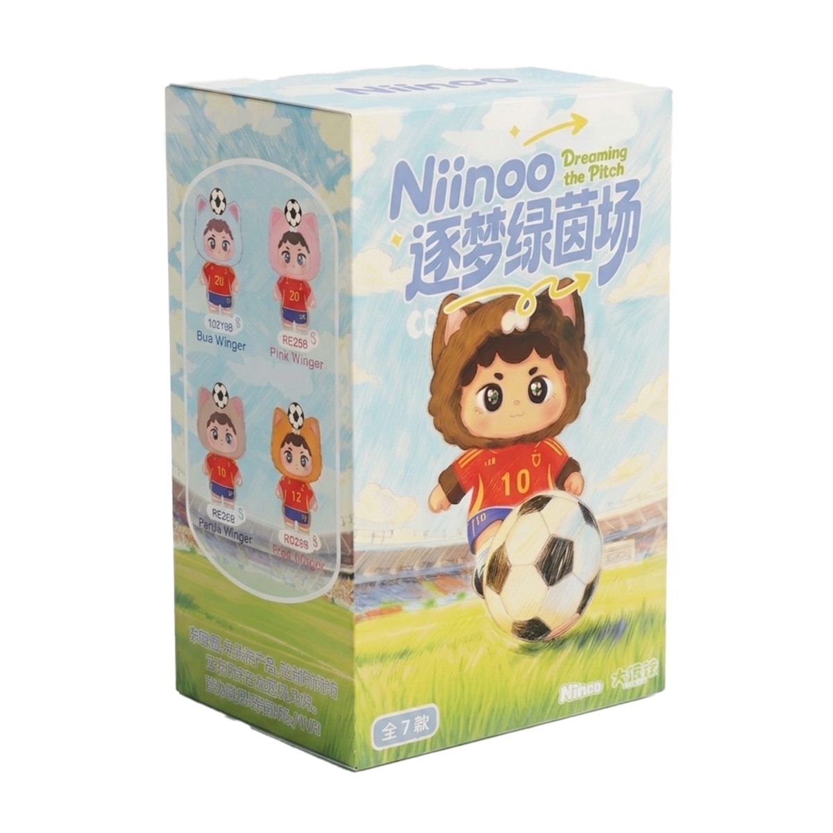 Blind Box Niinoo Dreaming Fútbol edición España de Seventh Player 7 modelos surtidos 2
