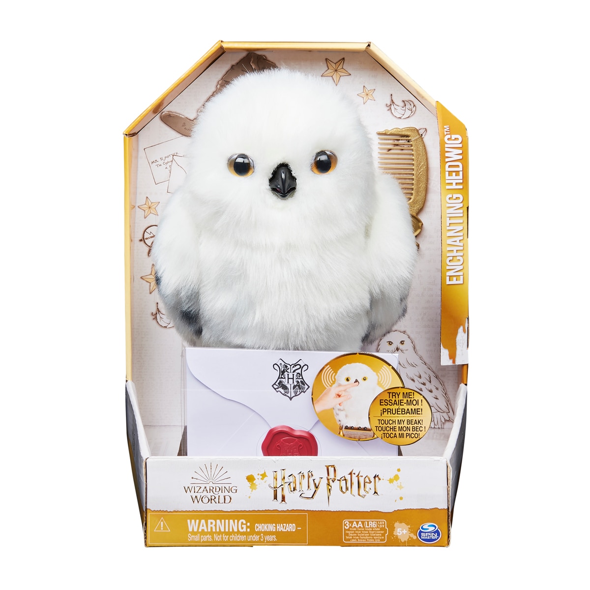 Wizarding World – Lechuza Hedwig Peluche y mascota Interactiva del universo Harry Potter Wizarding World.