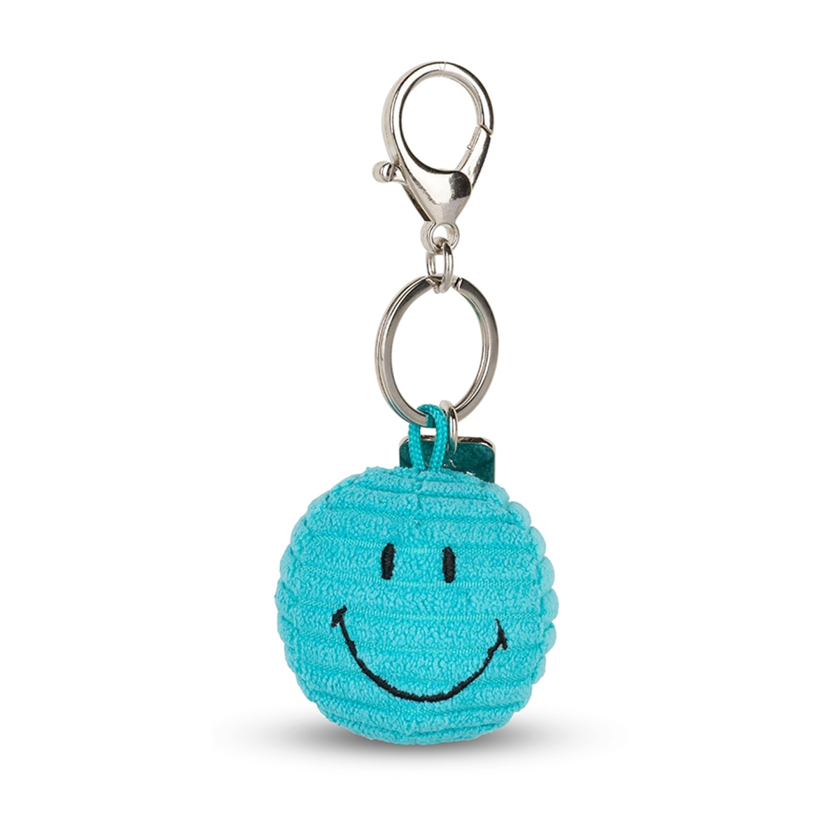 Smileyworld - Llavero de peluche verde azulado Keychain ECO de pana Smiley Bon Ton Toys