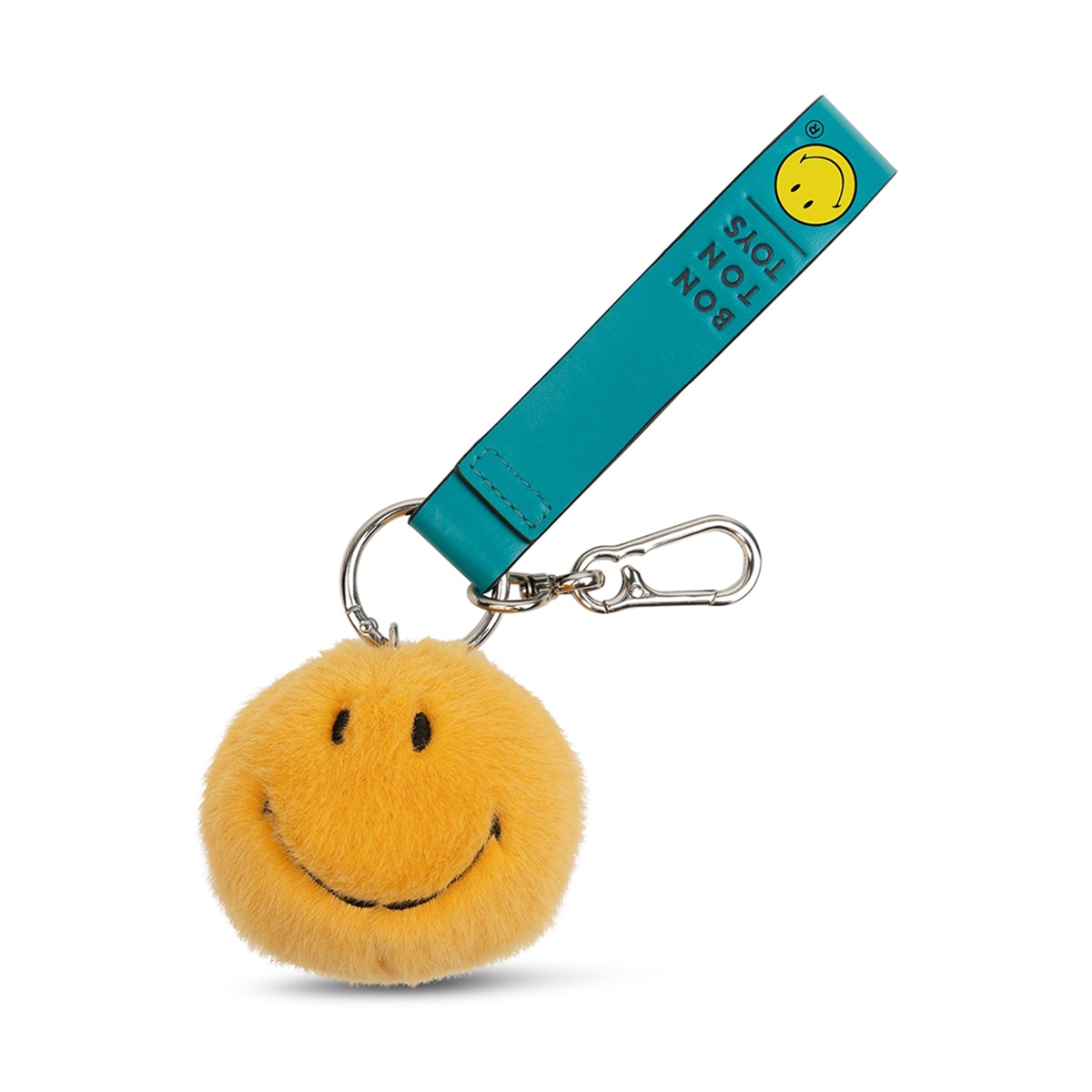 Smileyworld - Llavero de peluche amarillo Keychain ECO Fuzzy Smiley Bon Ton Toys