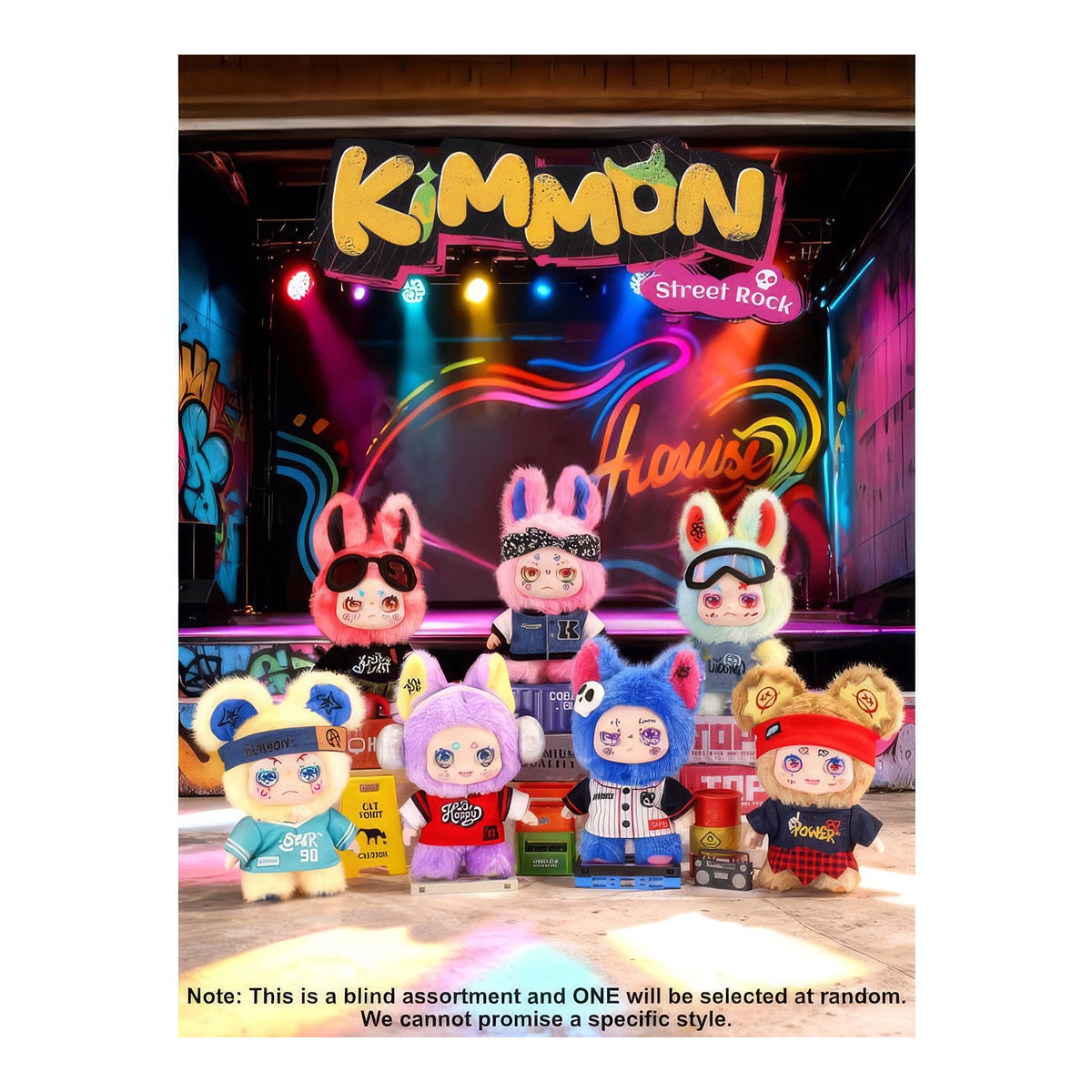 Caja Sorpresa Blind Box Street Rock con Tarjeta de Personaje Kimmon modelos surtidos 9
