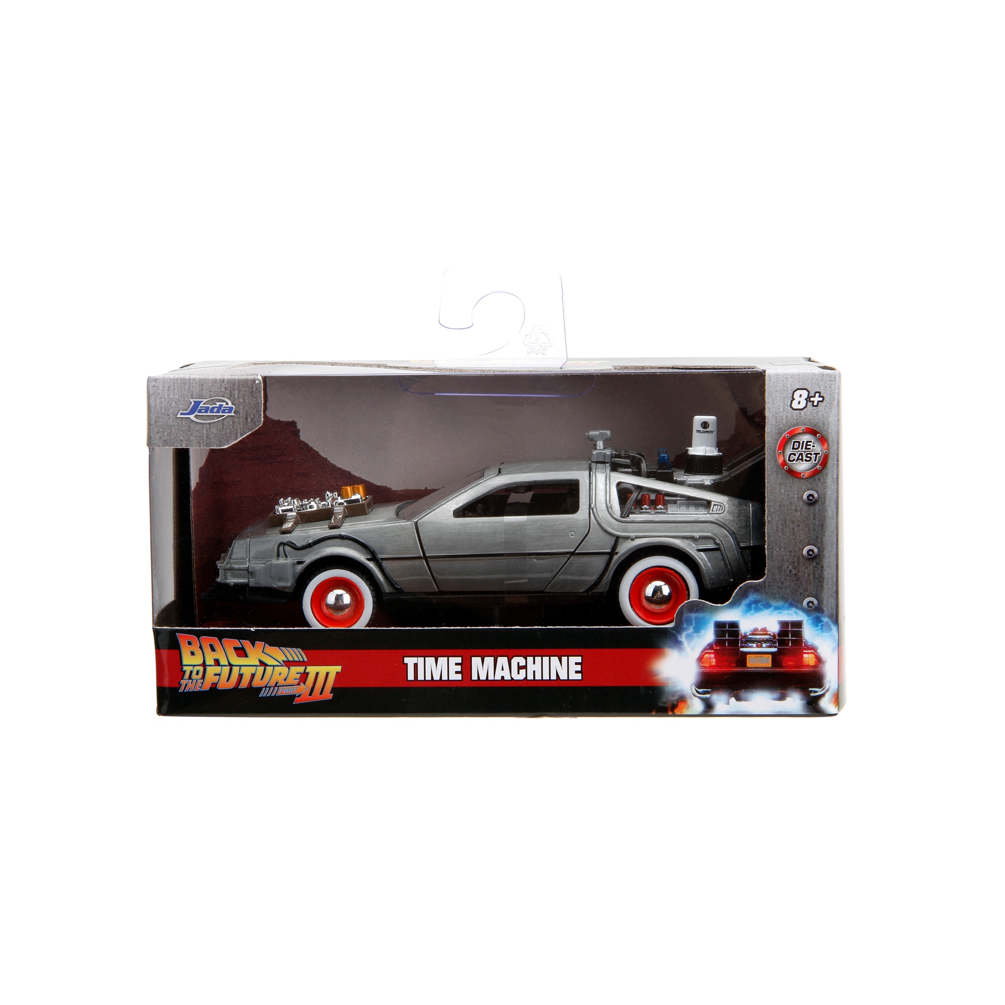 Carro Jada «Regresso ao Futuro 3» D-Lorean 1:32 10